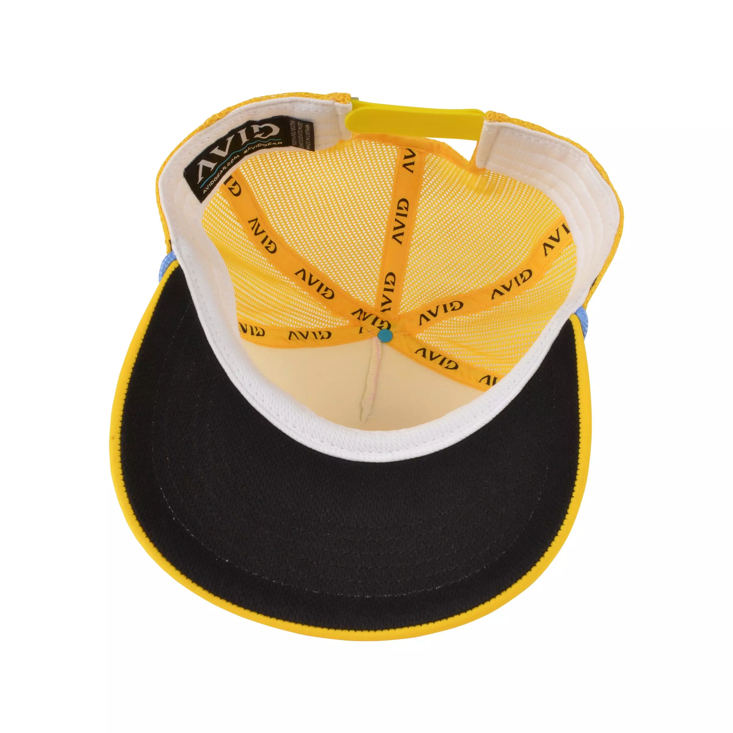 Avid Vintage Foam Trucker Snapback Hat - Yellow - YELLOW