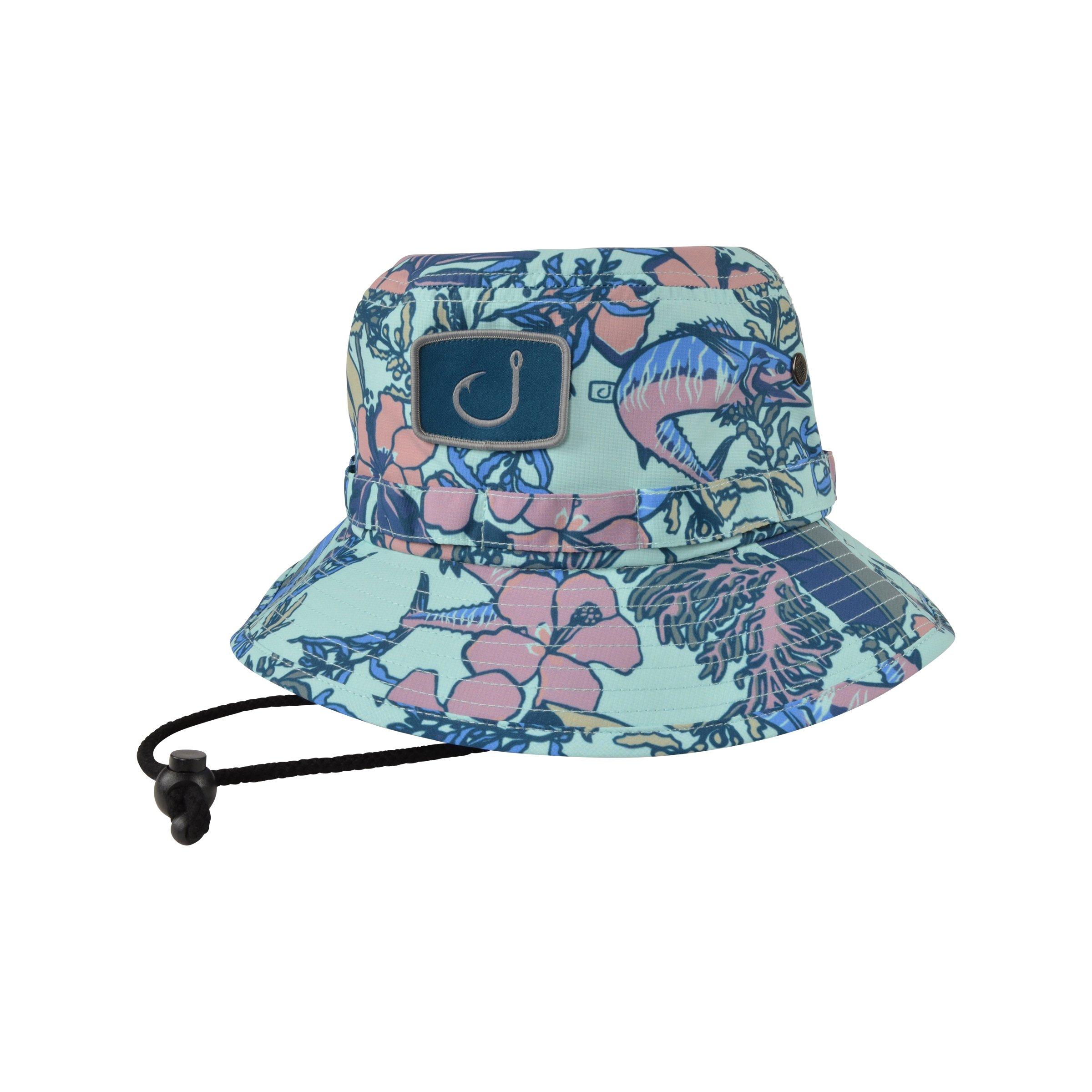 Avid Baja Boonie Bucket Hat - Floral Hibiscus - MULTI-COLOR Thumbnail View 1