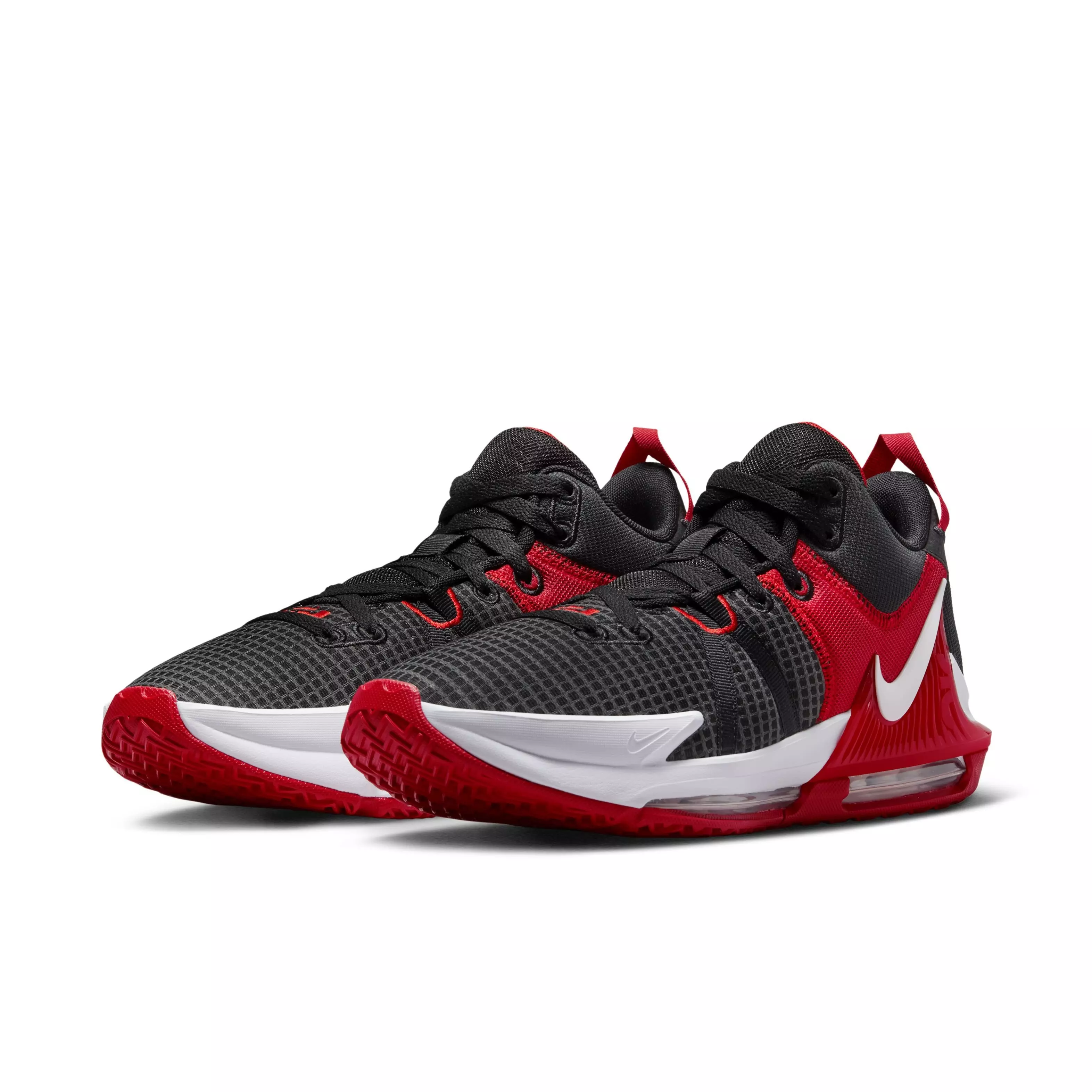 Nike LeBron Witness 7 "Black/University Red/White" Men's Basketball Shoe - BLACK/WHITE/RED
