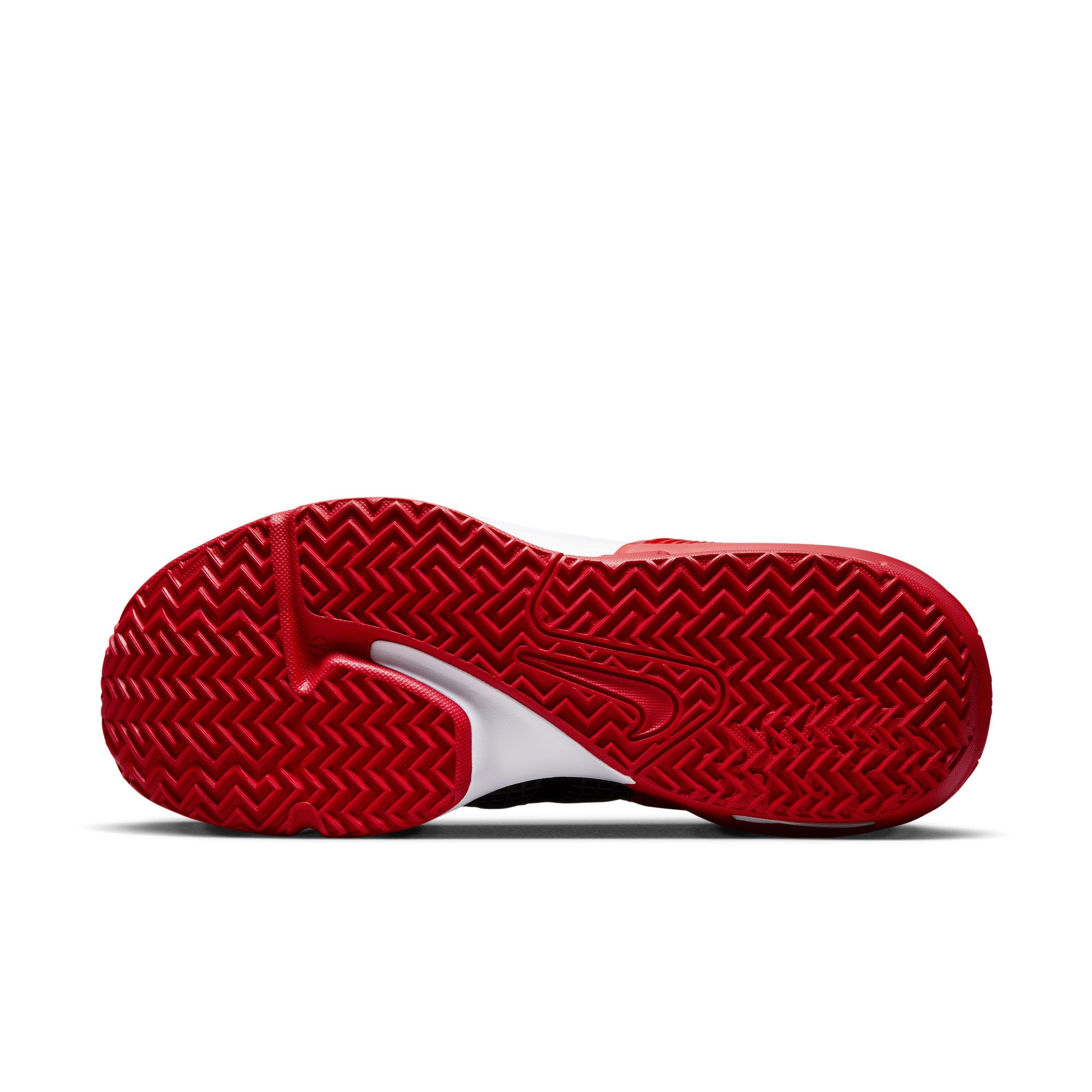 Nike LeBron Witness 7 "Black/University Red/White" Men's Basketball Shoe - BLACK/WHITE/RED Thumbnail View 6