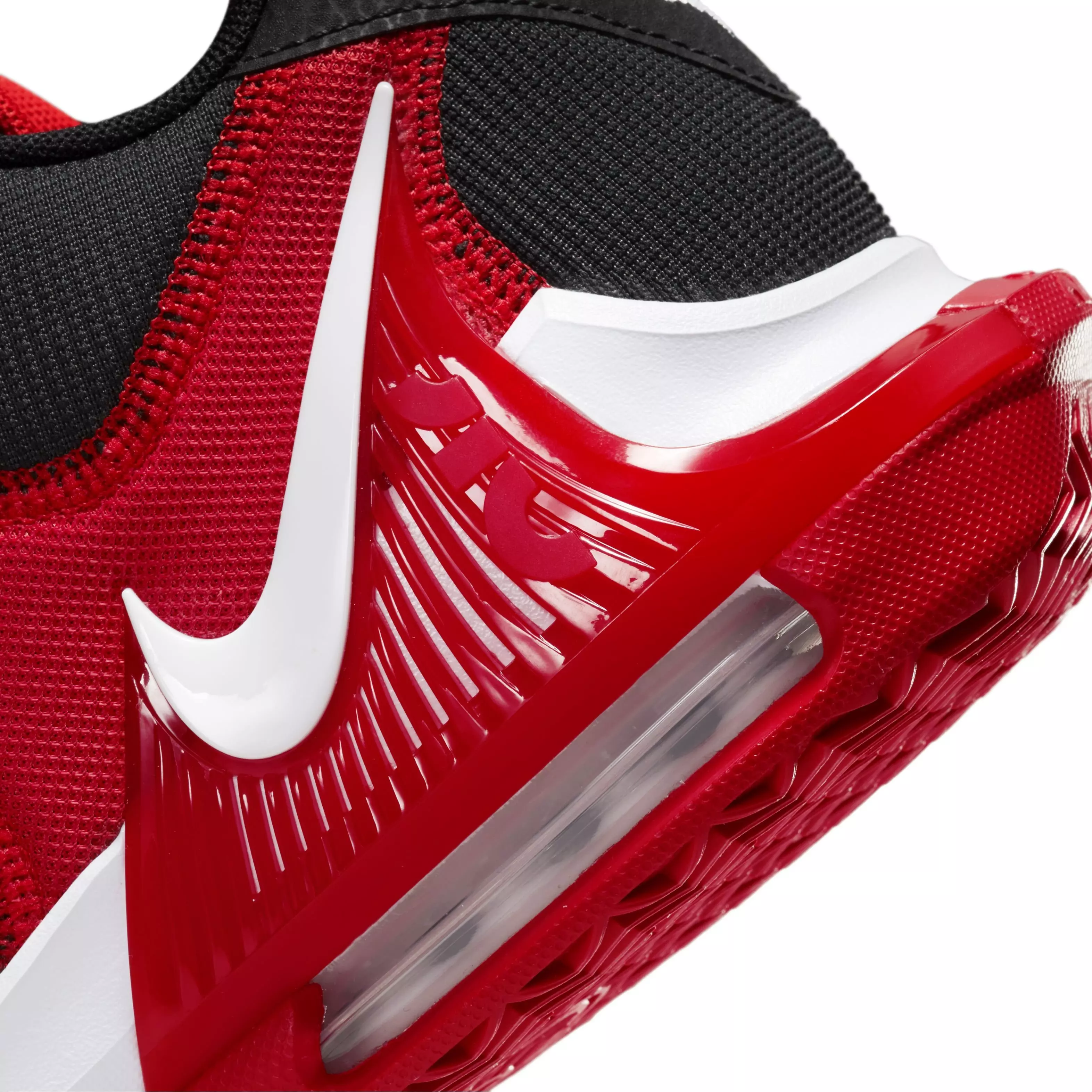 Nike LeBron Witness 7 "Black/University Red/White" Men's Basketball Shoe - BLACK/WHITE/RED