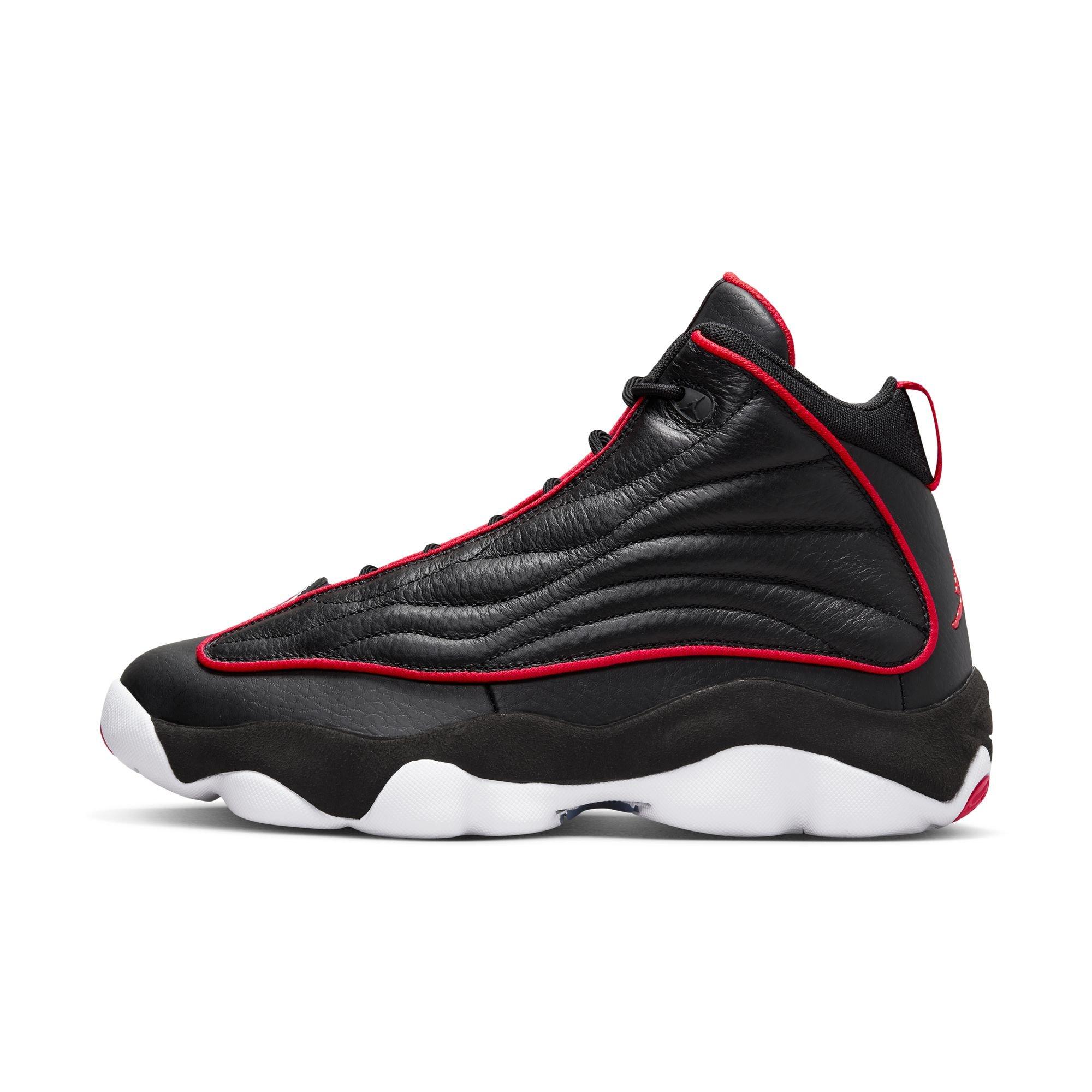 Jordan Pro Strong "Black/University Red/White" Men's Shoe - BLACK/RED/WHITE Thumbnail View 3