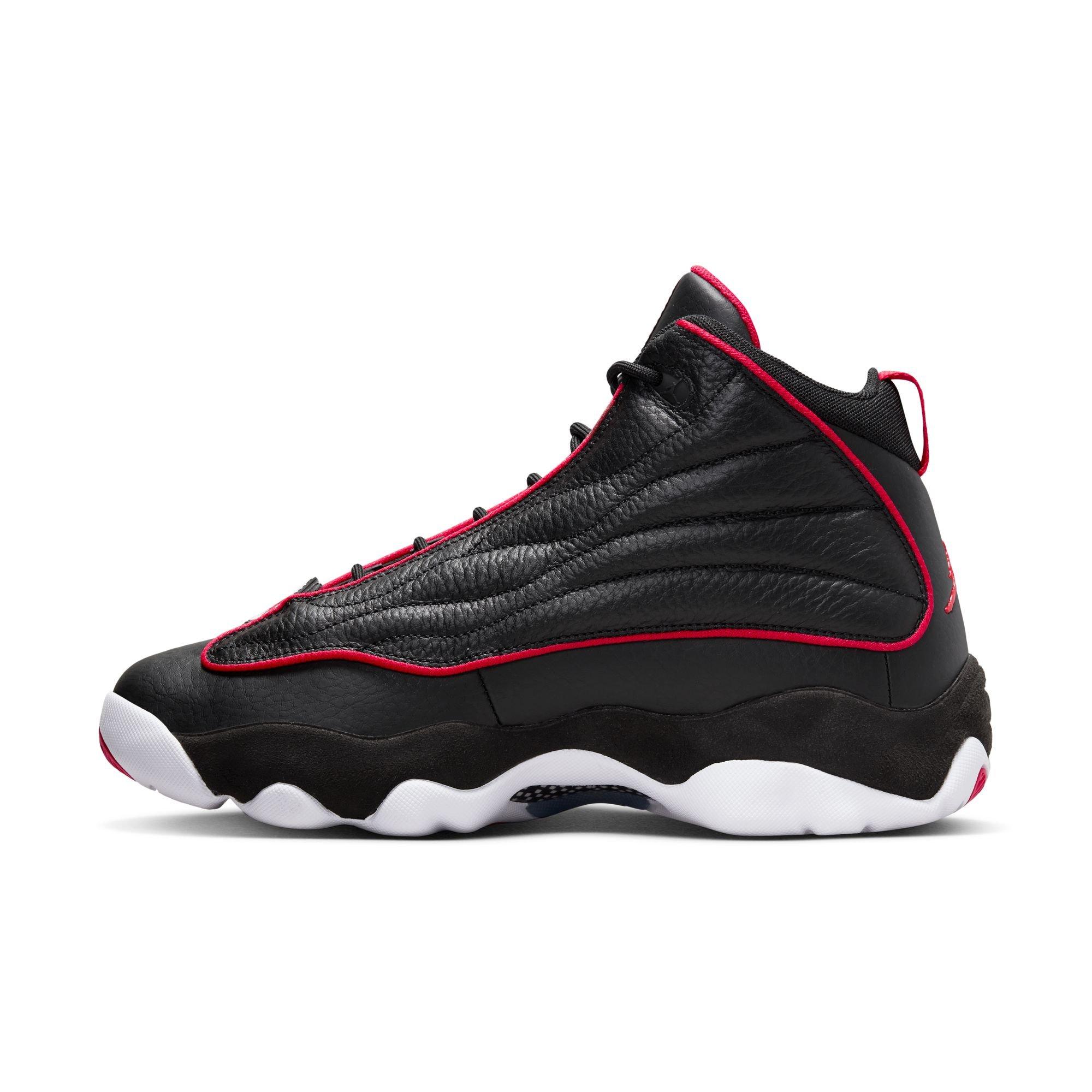 Jordan Pro Strong "Black/University Red/White" Men's Shoe - BLACK/RED/WHITE Thumbnail View 4