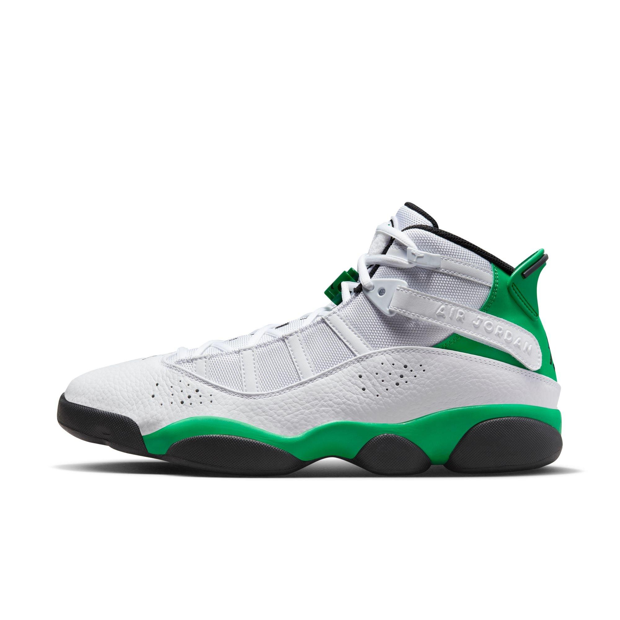 Jordan 6 Rings "White/Lucky Green/Black" Men's Shoe - WHITE/GREEN Thumbnail View 2