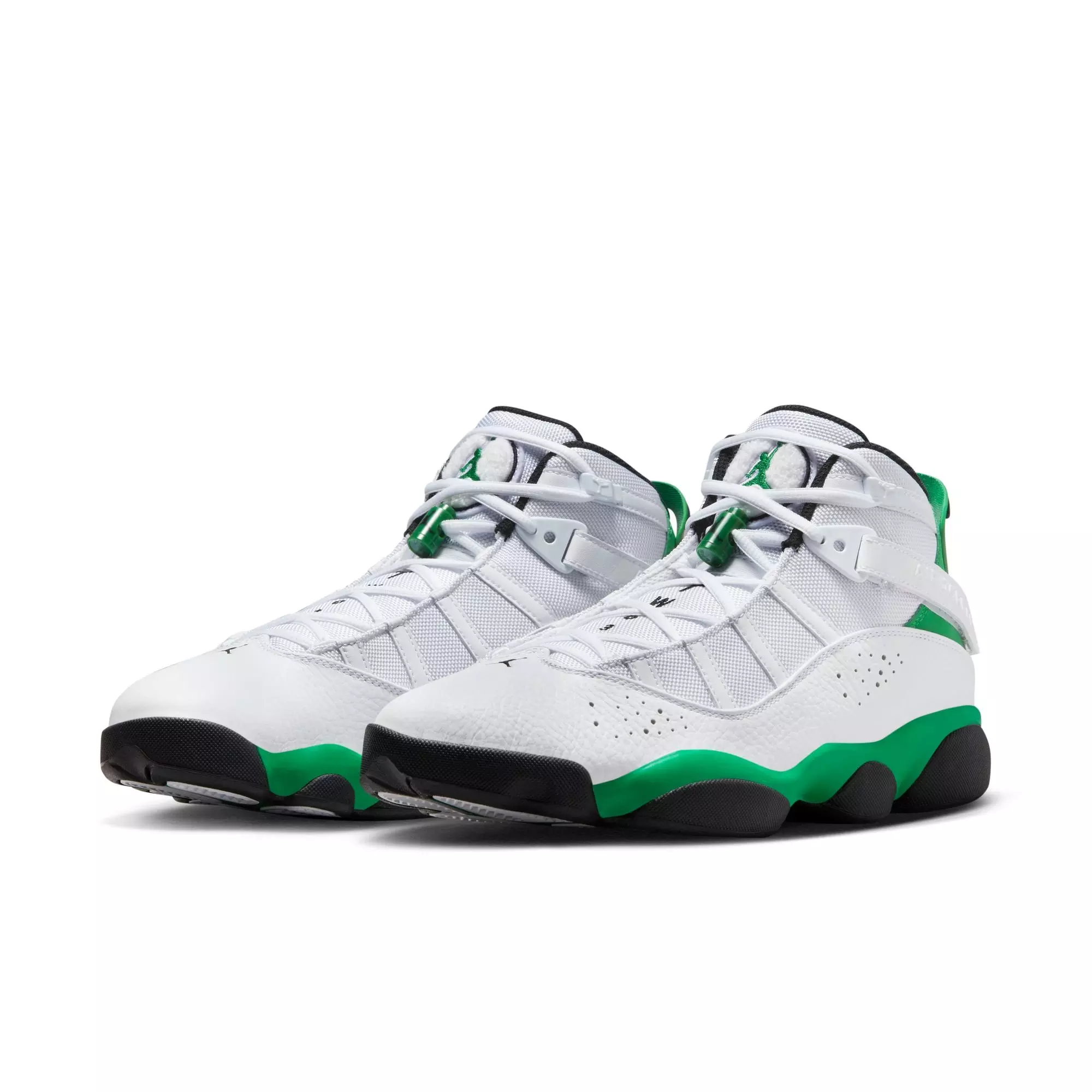 Jordan 6 Rings "White/Lucky Green/Black" Men's Shoe - WHITE/GREEN
