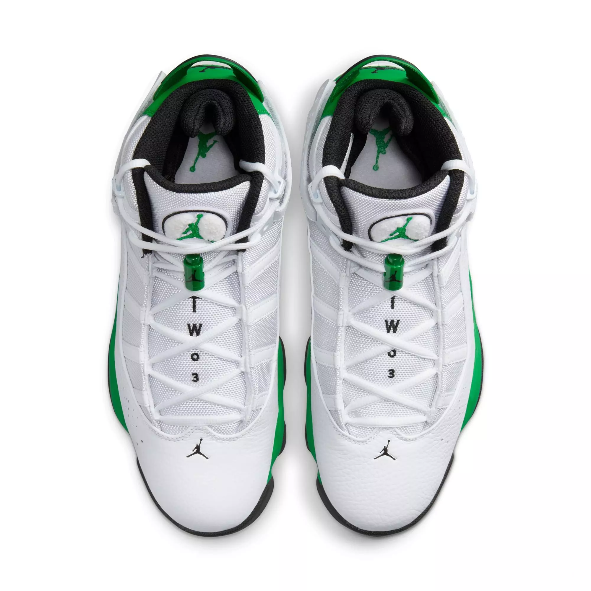 Jordan 6 Rings "White/Lucky Green/Black" Men's Shoe - WHITE/GREEN