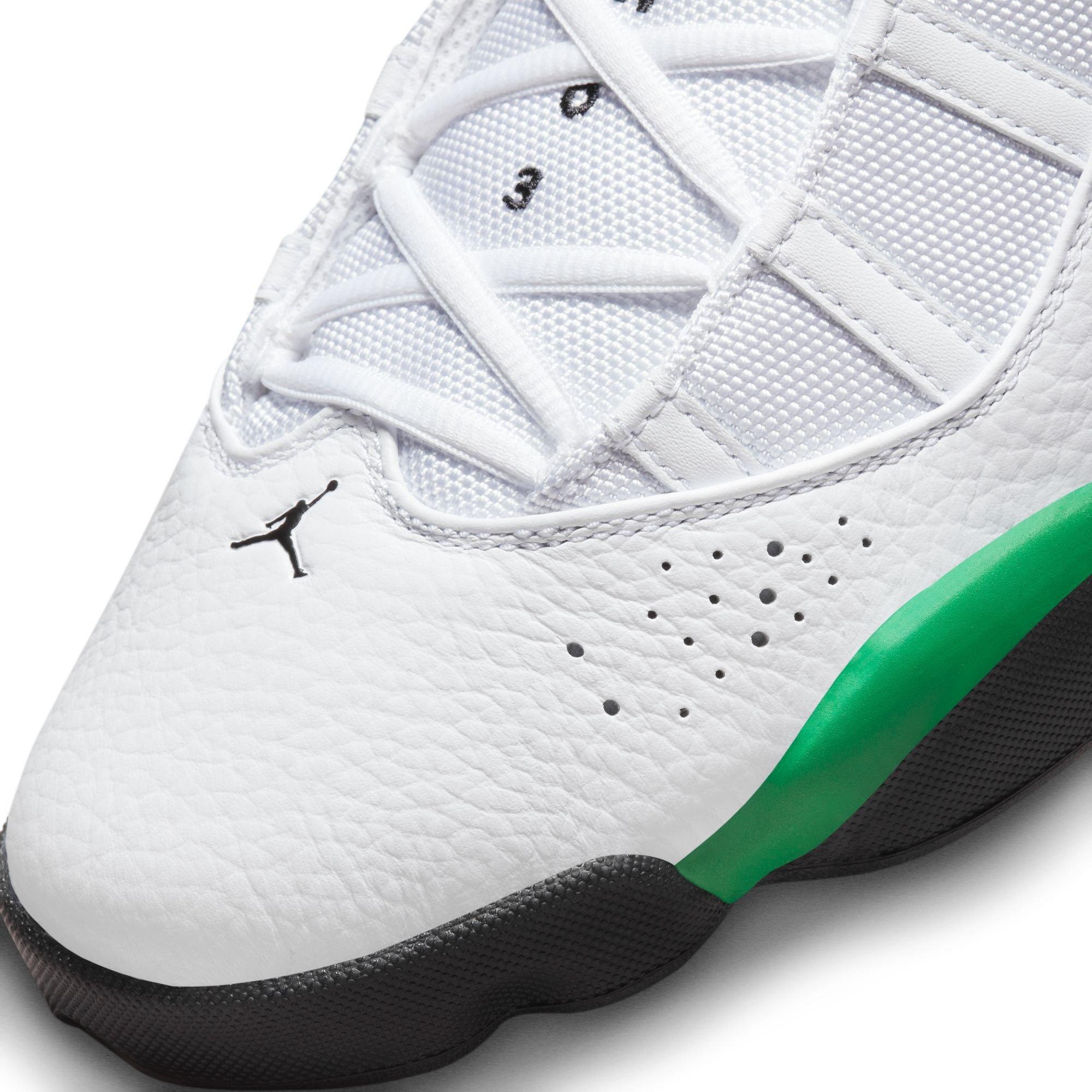 Jordan 6 Rings "White/Lucky Green/Black" Men's Shoe - WHITE/GREEN Thumbnail View 7