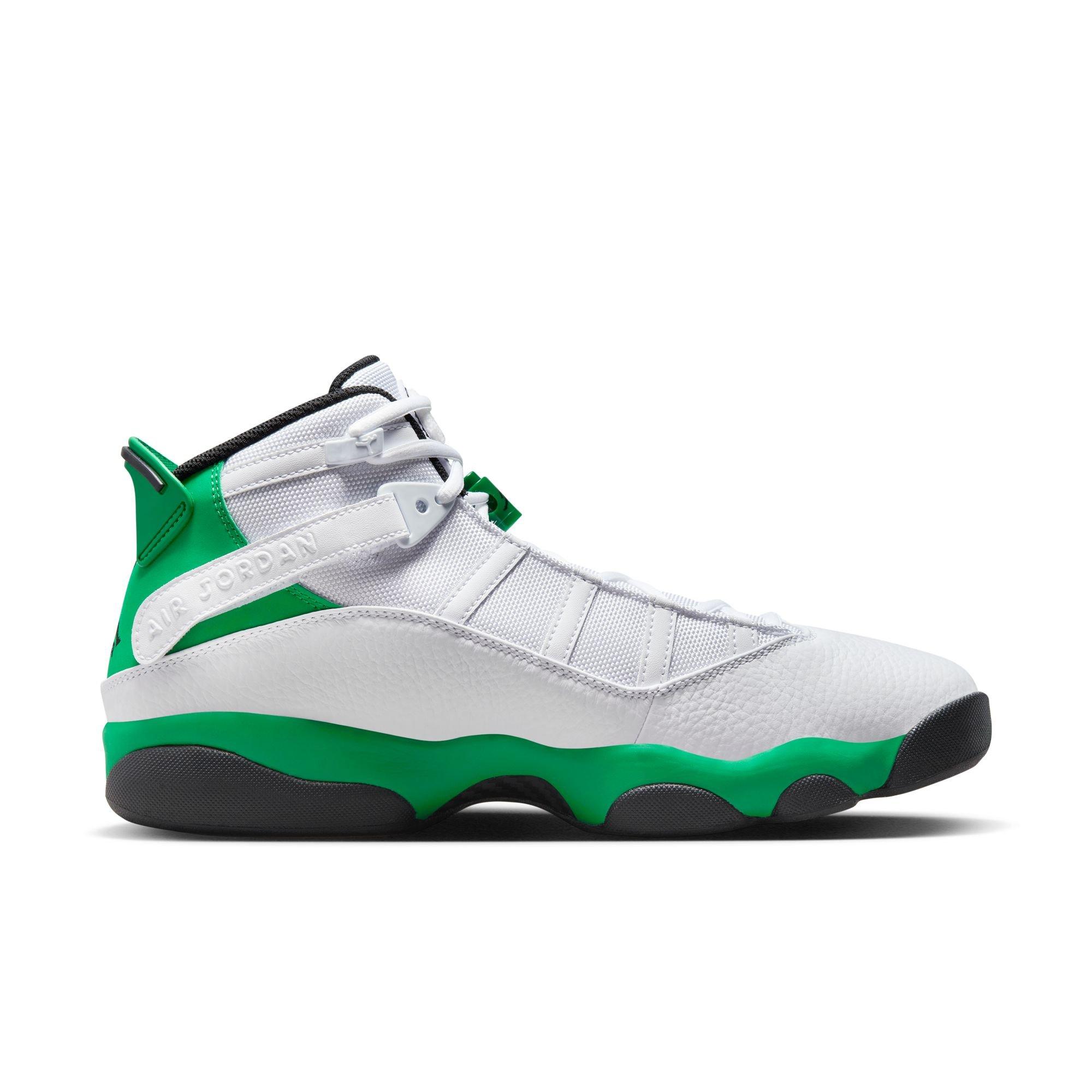 Jordan 6 Rings "White/Lucky Green/Black" Men's Shoe - WHITE/GREEN Thumbnail View 1