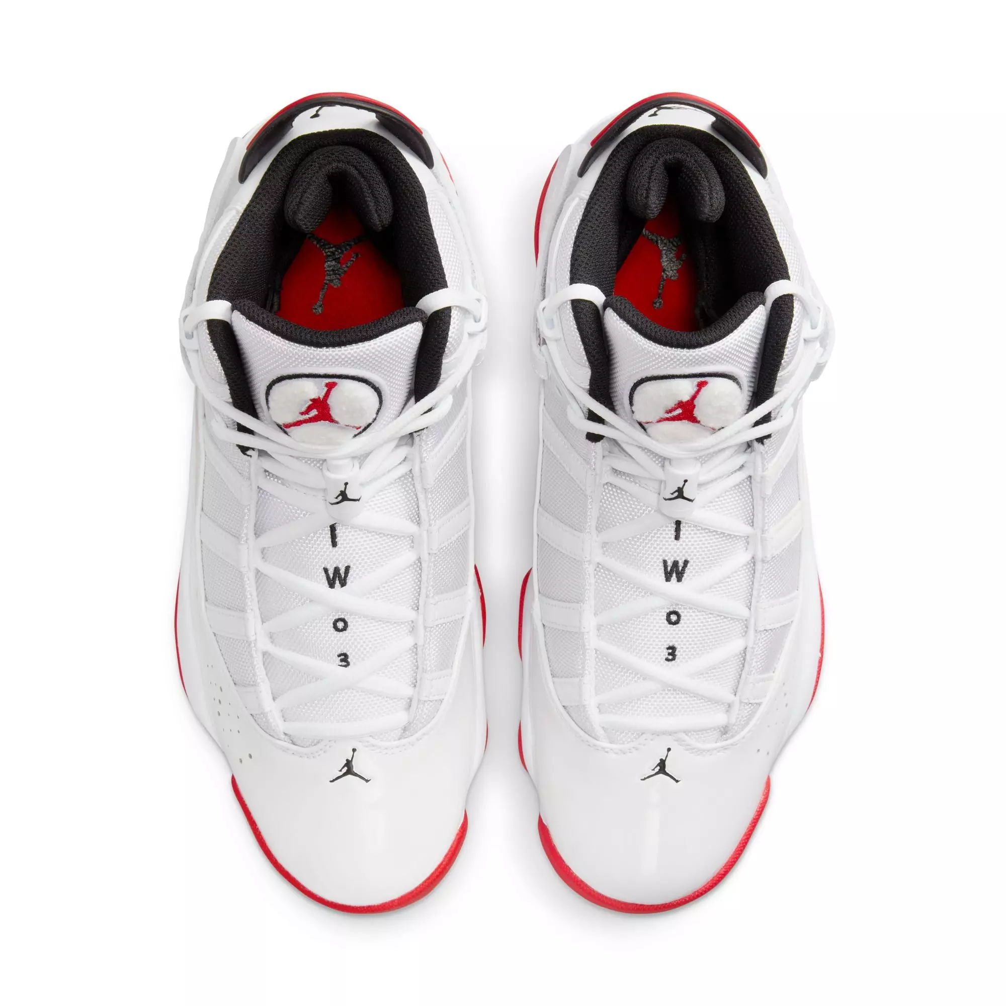 Jordan 6 Rings "White/University Red/Black" Men's Shoe - WHITE/RED/BLACK