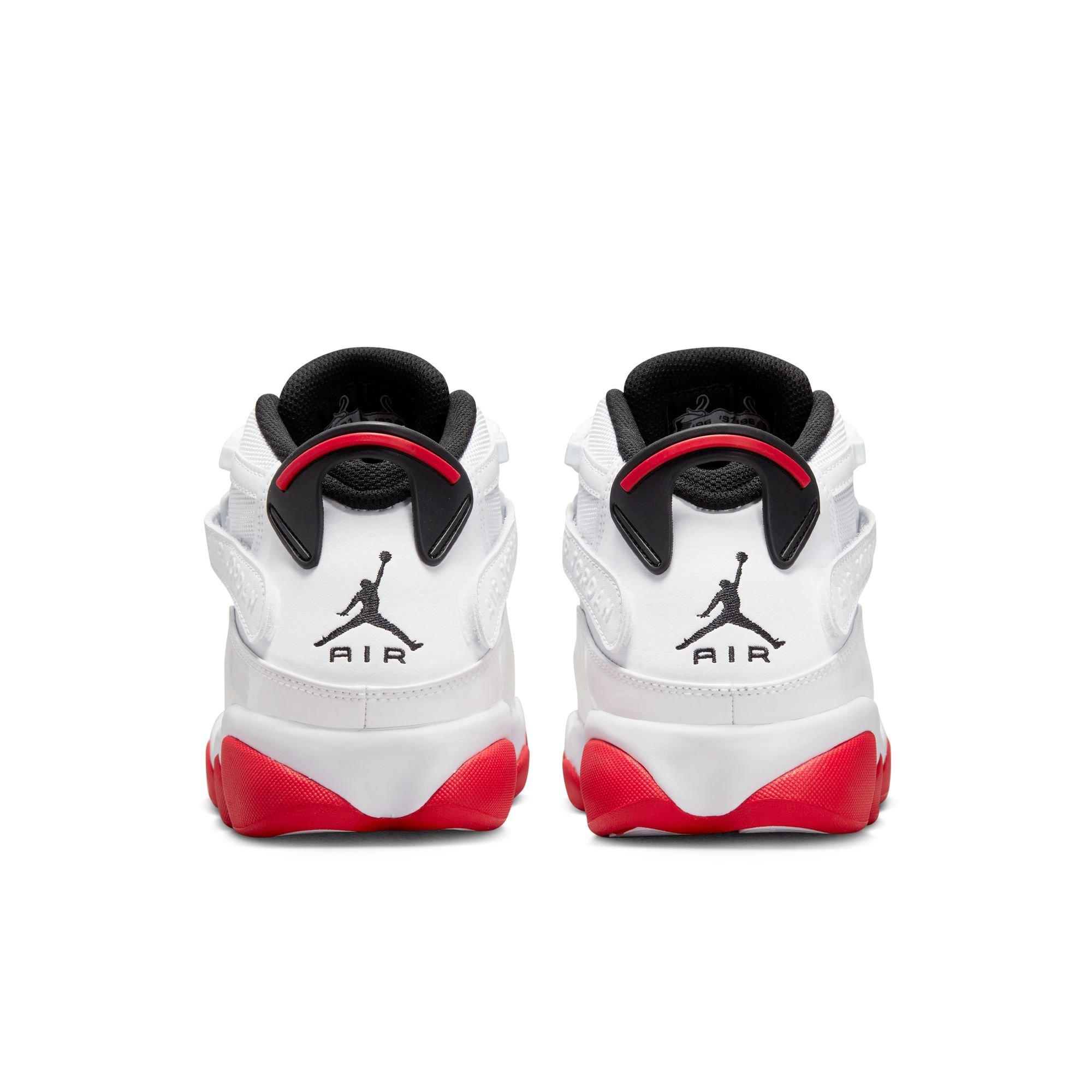 Jordan 6 Rings "White/University Red/Black" Men's Shoe - WHITE/RED/BLACK Thumbnail View 7