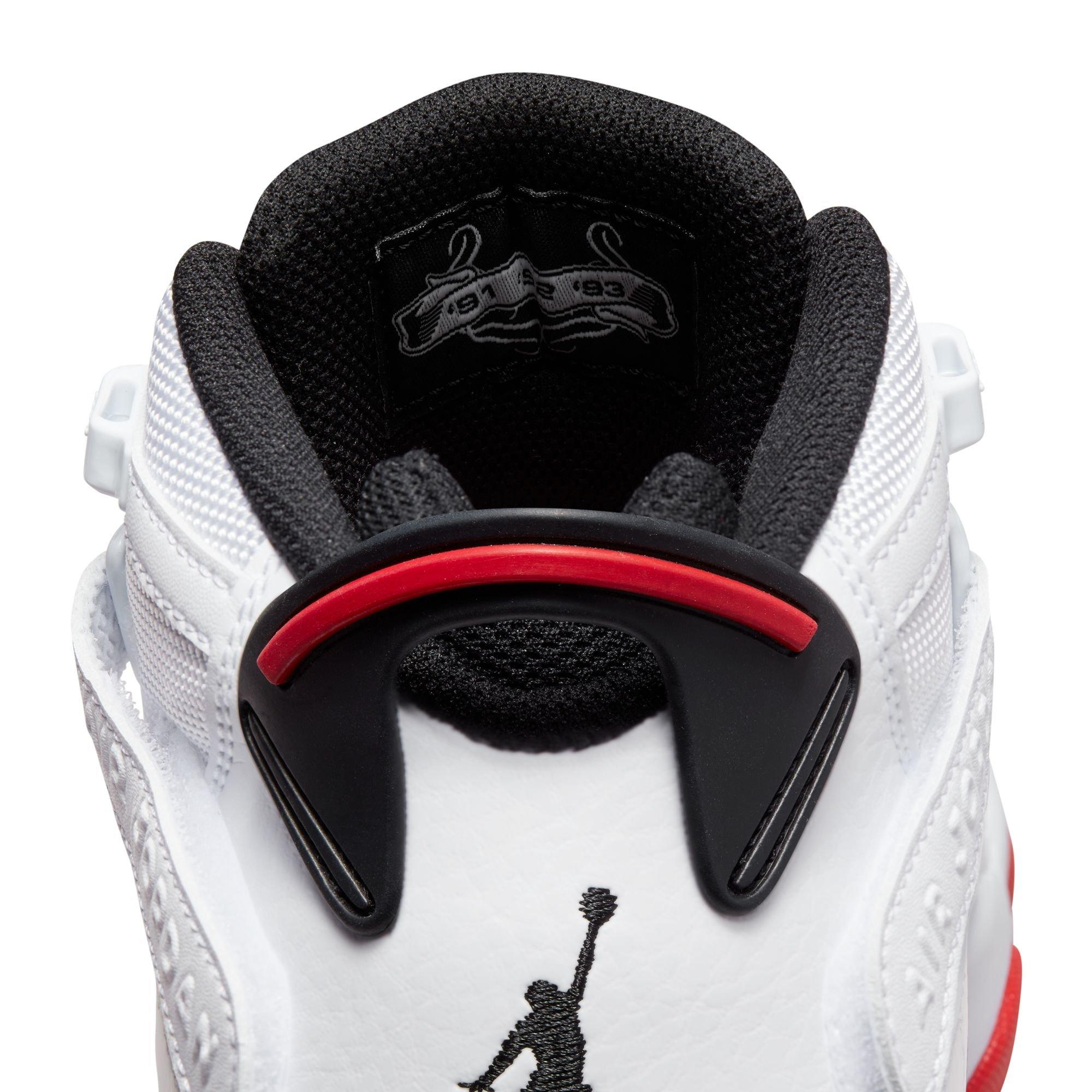 Jordan 6 Rings "White/University Red/Black" Men's Shoe - WHITE/RED/BLACK Thumbnail View 8