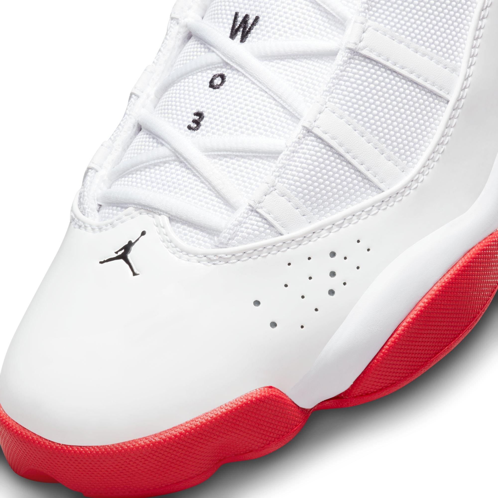 Jordan 6 Rings "White/University Red/Black" Men's Shoe - WHITE/RED/BLACK Thumbnail View 10
