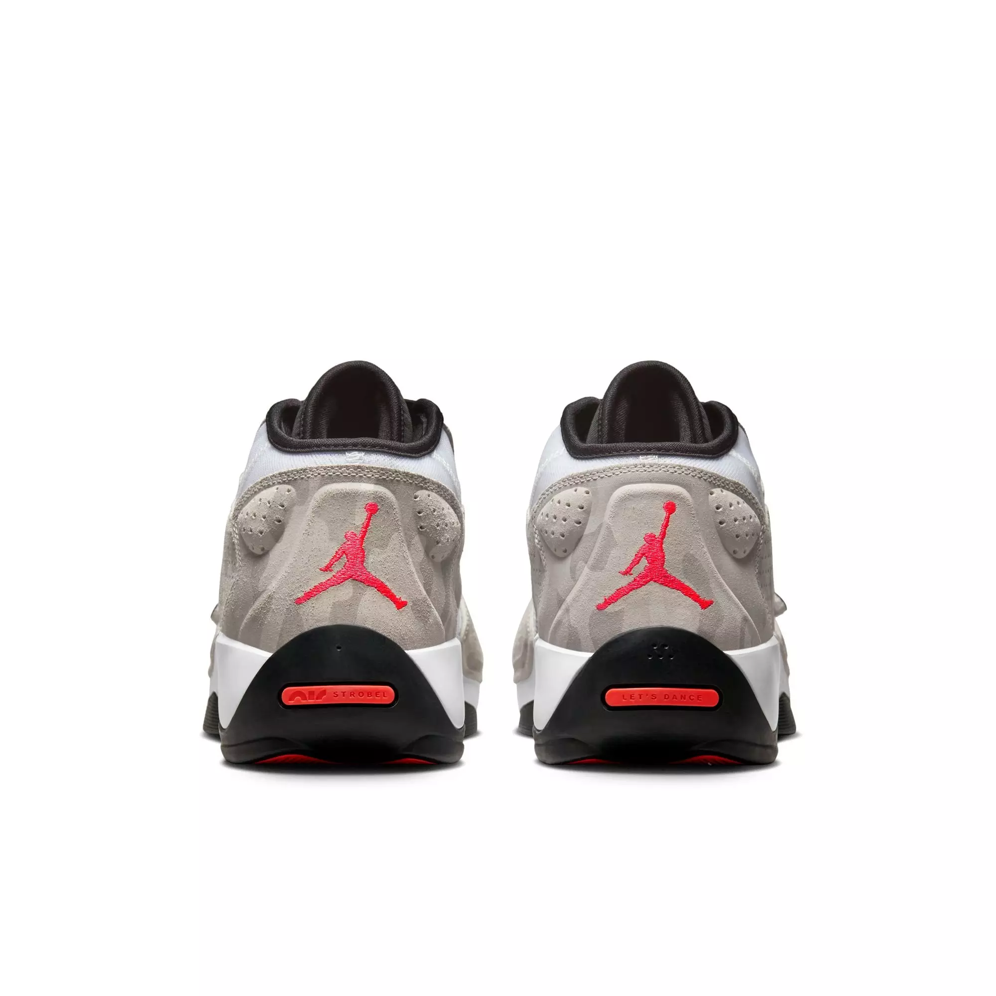 Jordan Zion 2 "White/Flash Crimson/Black" Grade School Kids' Basketball Shoe - WHITE/FLASH CRIMSON/BLACK