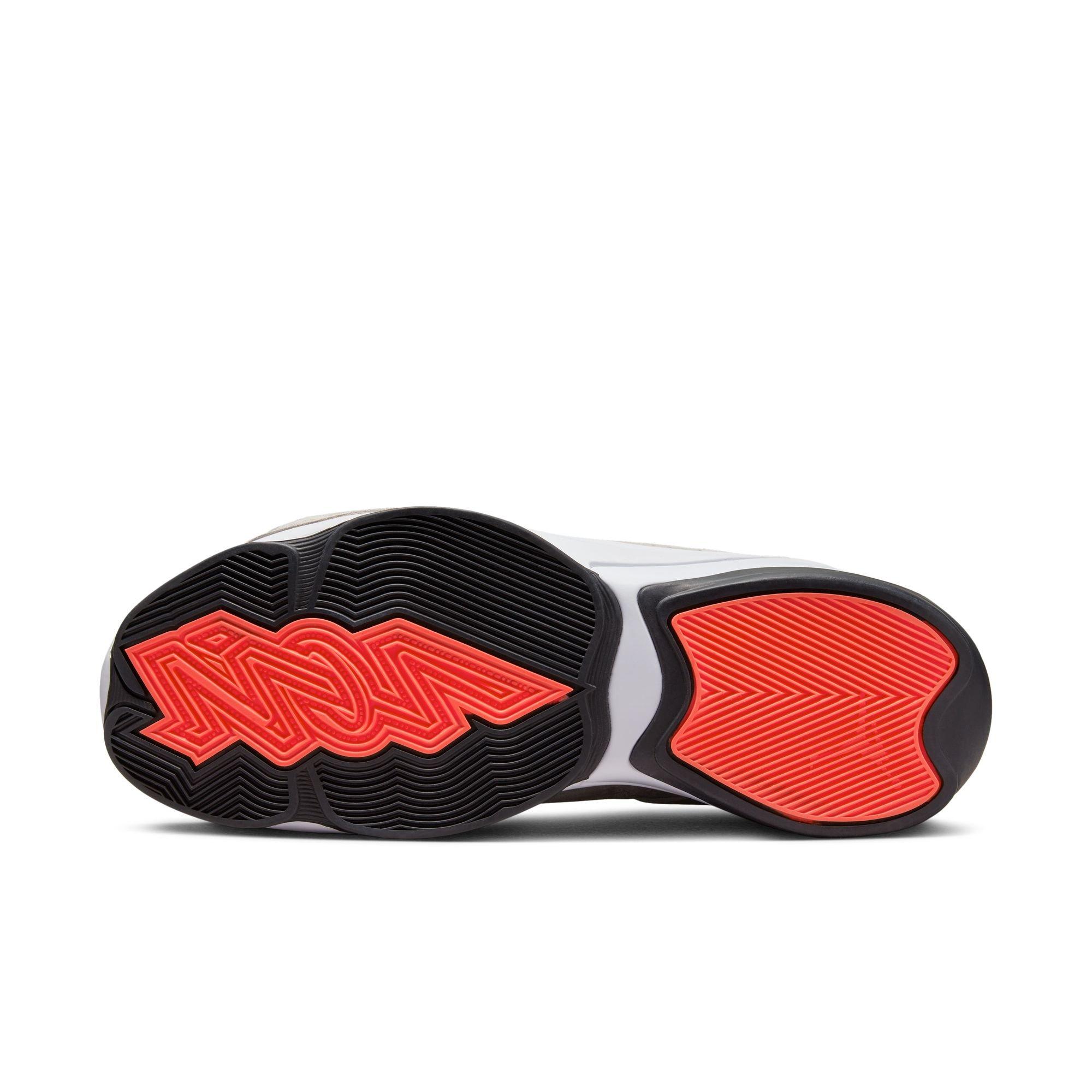 Jordan Zion 2 "White/Flash Crimson/Black" Grade School Kids' Basketball Shoe