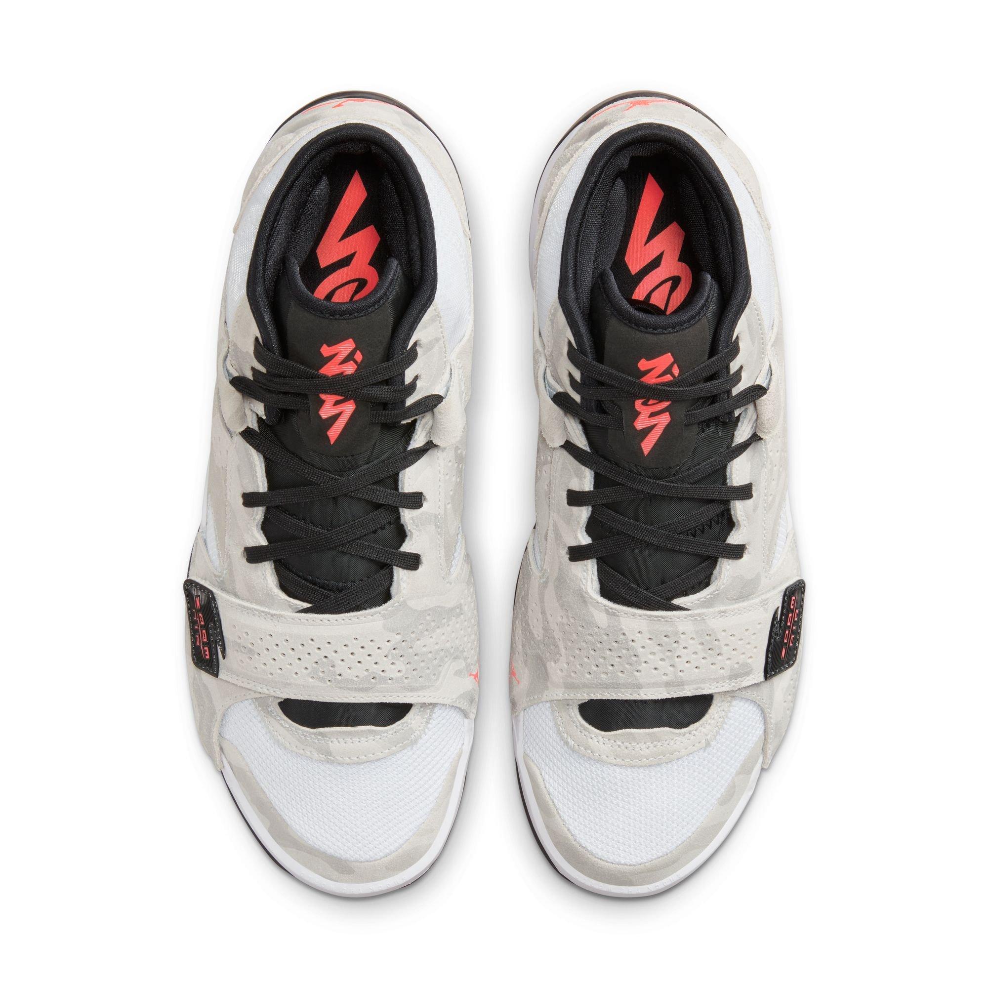Jordan Zion 2 "White/Flash Crimson/Black" Grade School Kids' Basketball Shoe