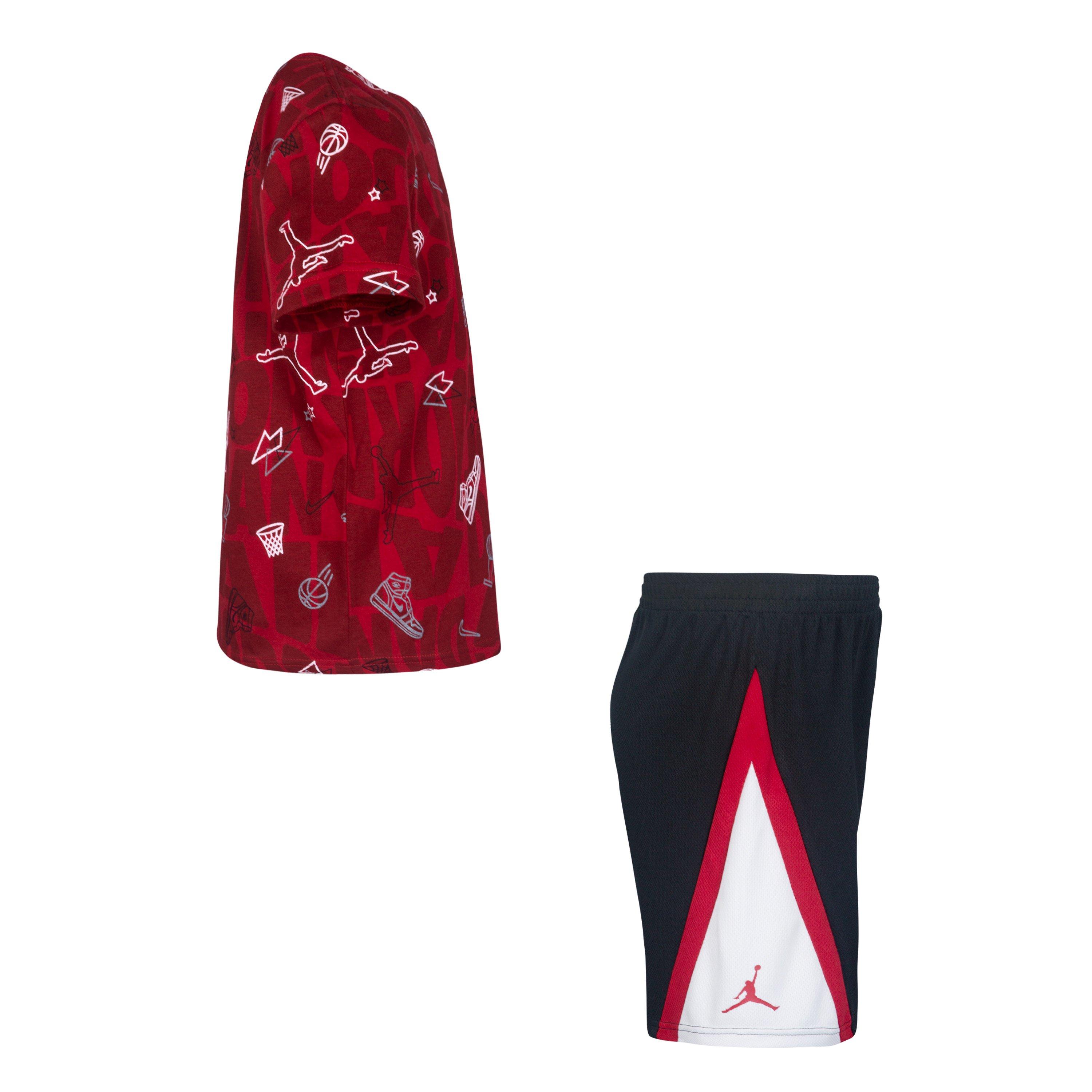 Jordan Little Boys' Jumpman Playground Short Set - BLACK Thumbnail View 4