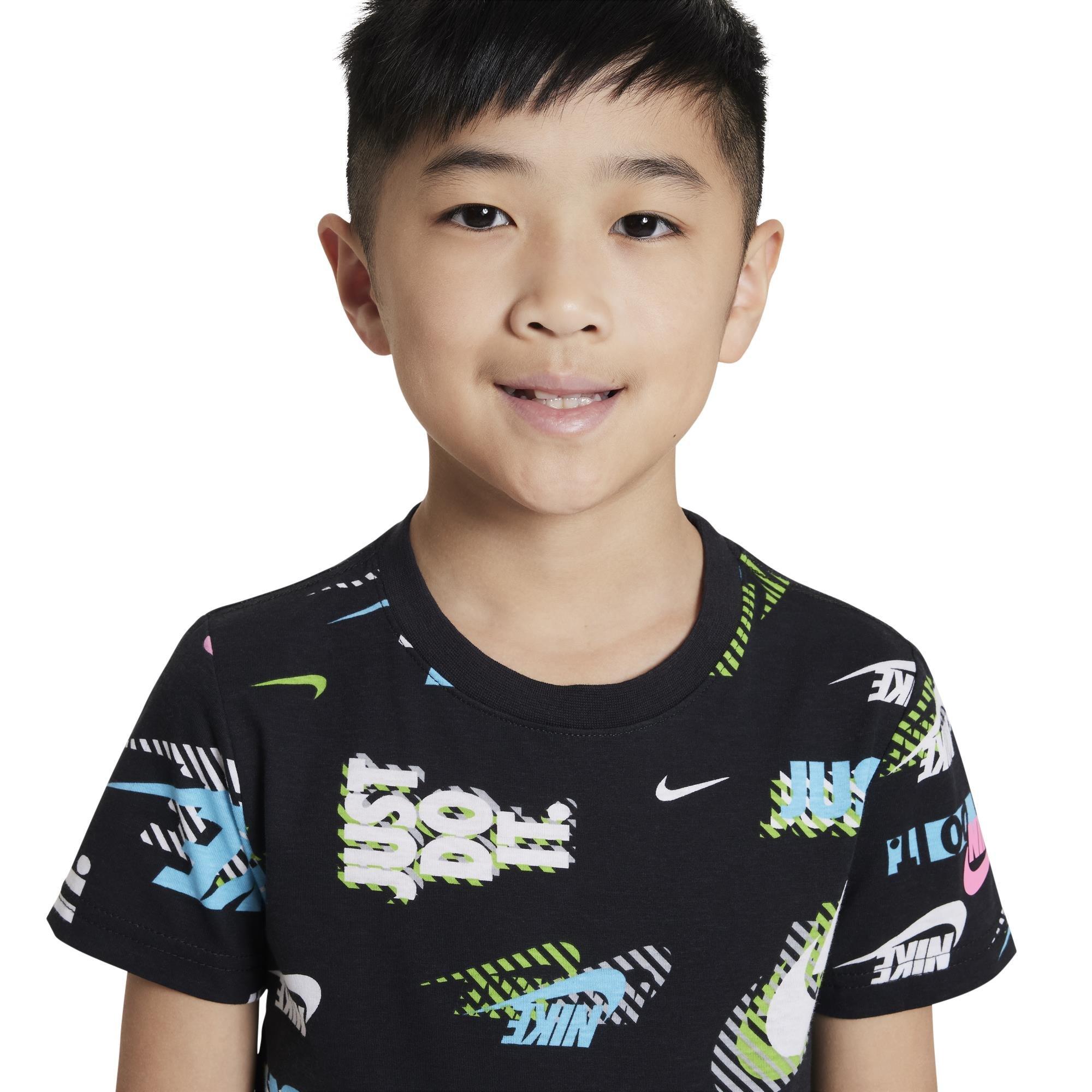 Nike Little Boys' Active Pack Printed Tee - BLACK Thumbnail View 3