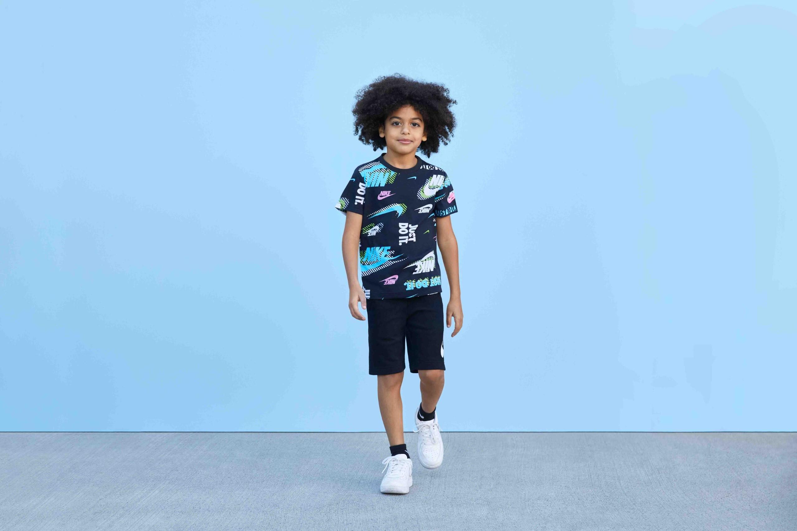 Nike Little Boys' Active Pack Printed Tee - BLACK Thumbnail View 5