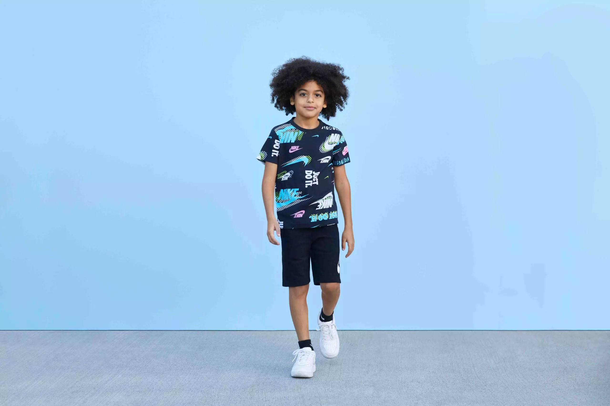 Nike Little Boys' Active Pack Printed Tee - BLACK
