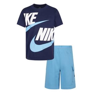 Nike Toddler Boys' Sportswear Thrill Tee & Short Set-Blue - Hibbett