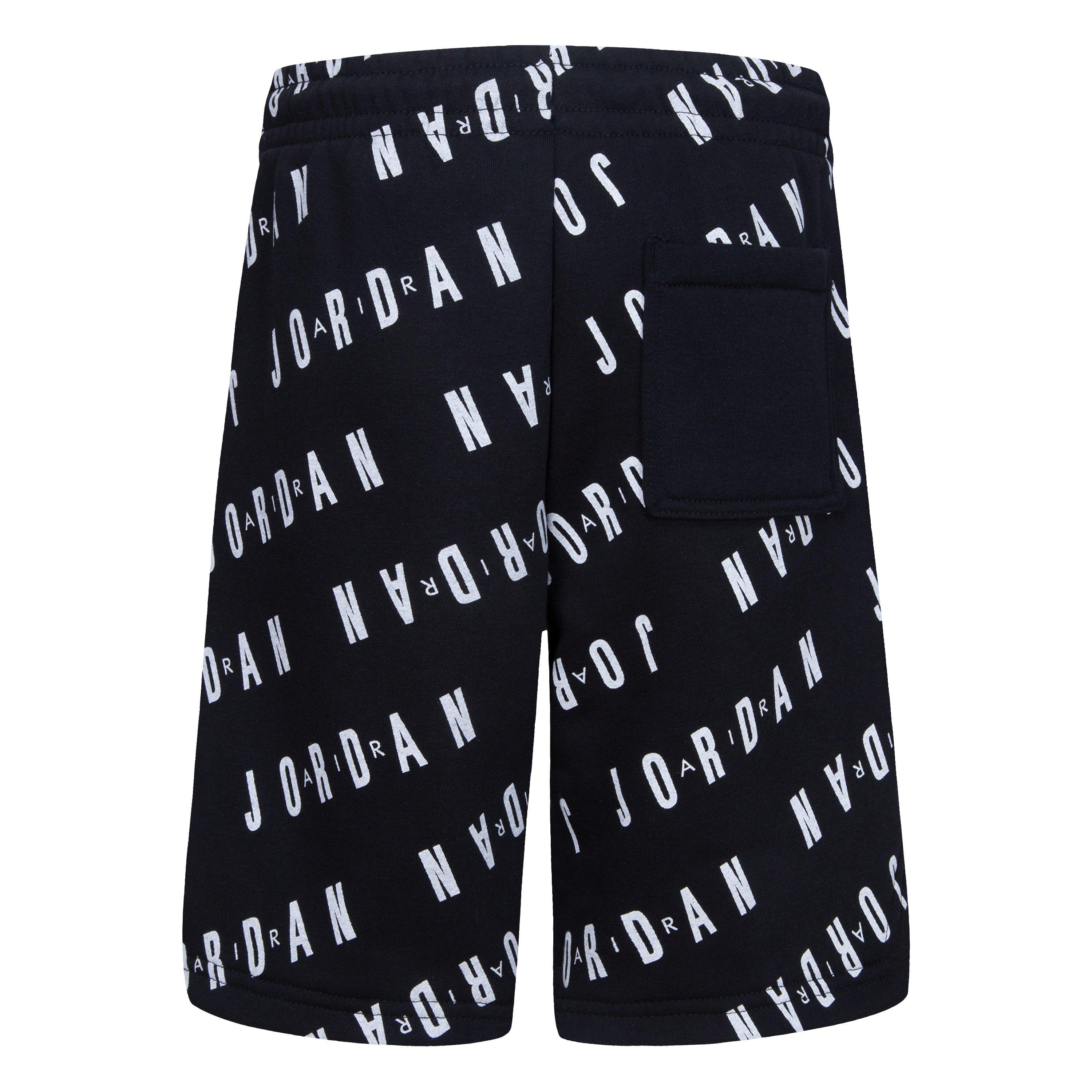 Jordan Big Boys' Jumpman Essentials Printed Shorts - BLACK Thumbnail View 2