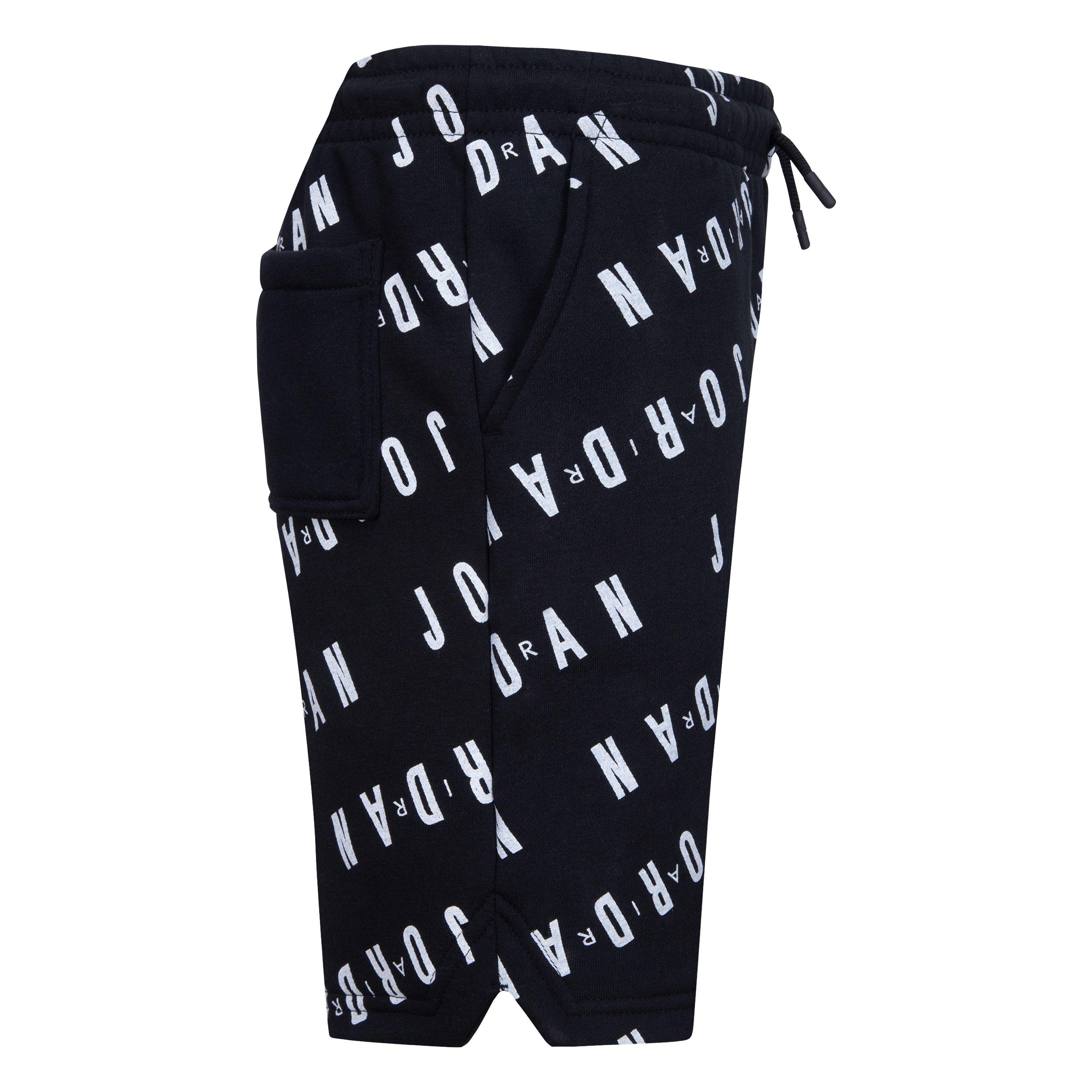 Jordan Big Boys' Jumpman Essentials Printed Shorts - BLACK Thumbnail View 4