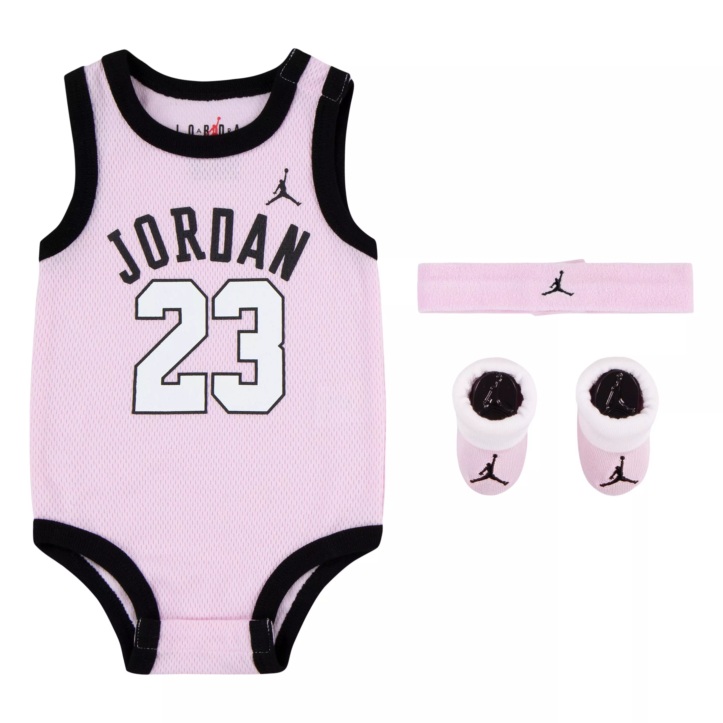 Jordan Infant Girls' Mesh Jersey 3-Piece Box Set-Pink - PINK