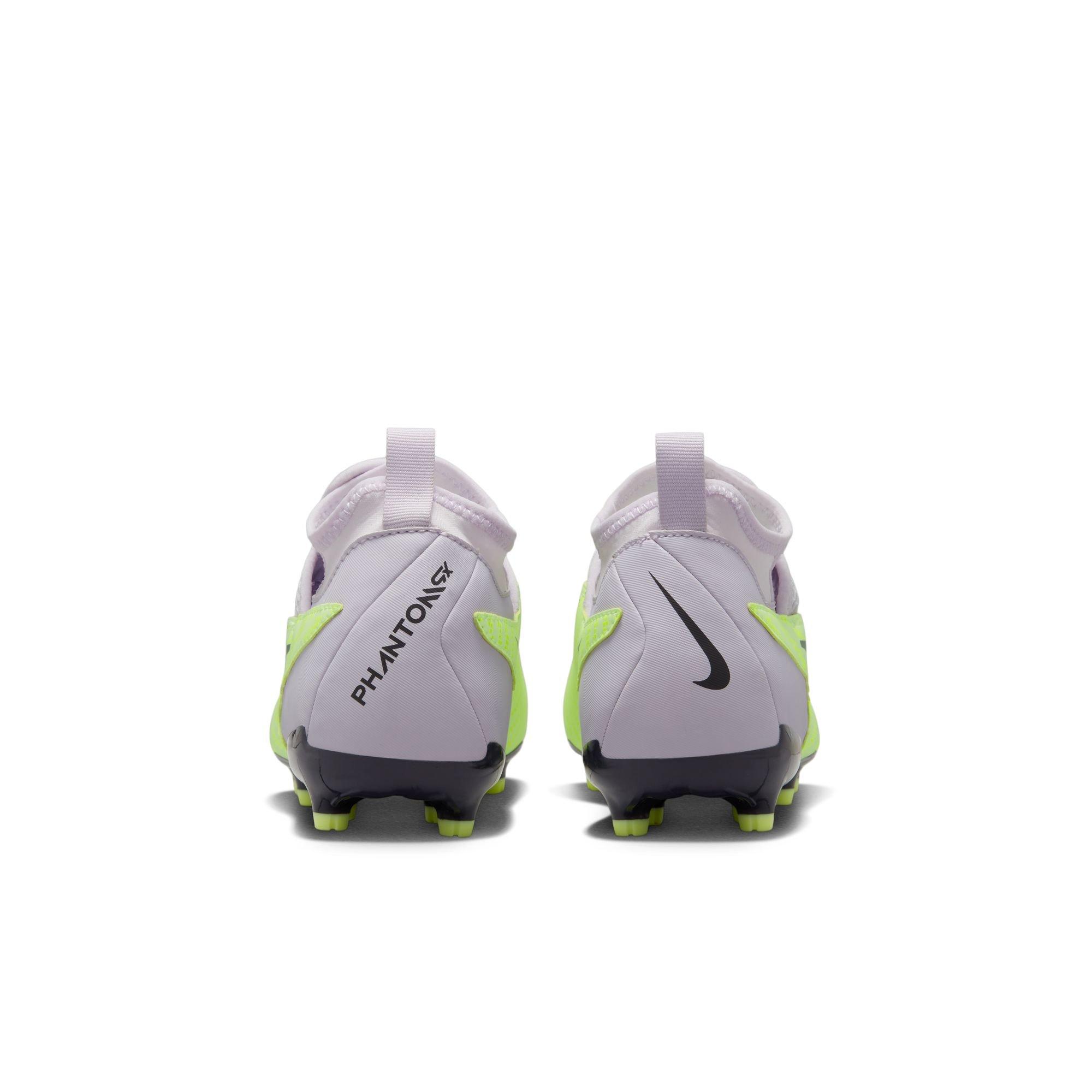 Nike Jr. Phantom GX Academy Dynamic Fit MG "Volt/Gridiron/Barely Grape" Grade School Kids' Soccer Cleat - VOLT/GRIDIRON/BARELY GRAPE Thumbnail View 7