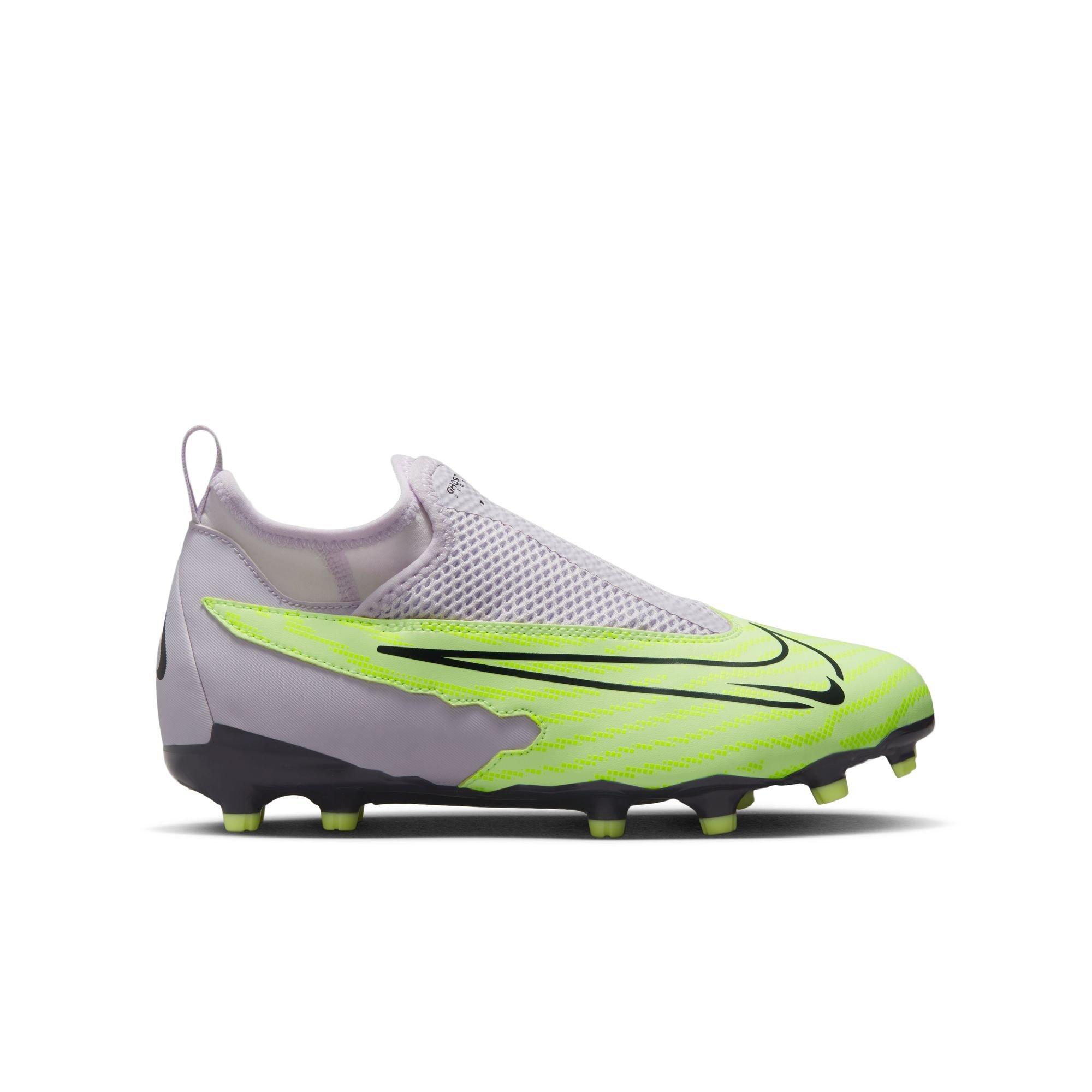 Nike Jr. Phantom GX Academy Dynamic Fit MG "Volt/Gridiron/Barely Grape" Grade School Kids' Soccer Cleat - VOLT/GRIDIRON/BARELY GRAPE Thumbnail View 1