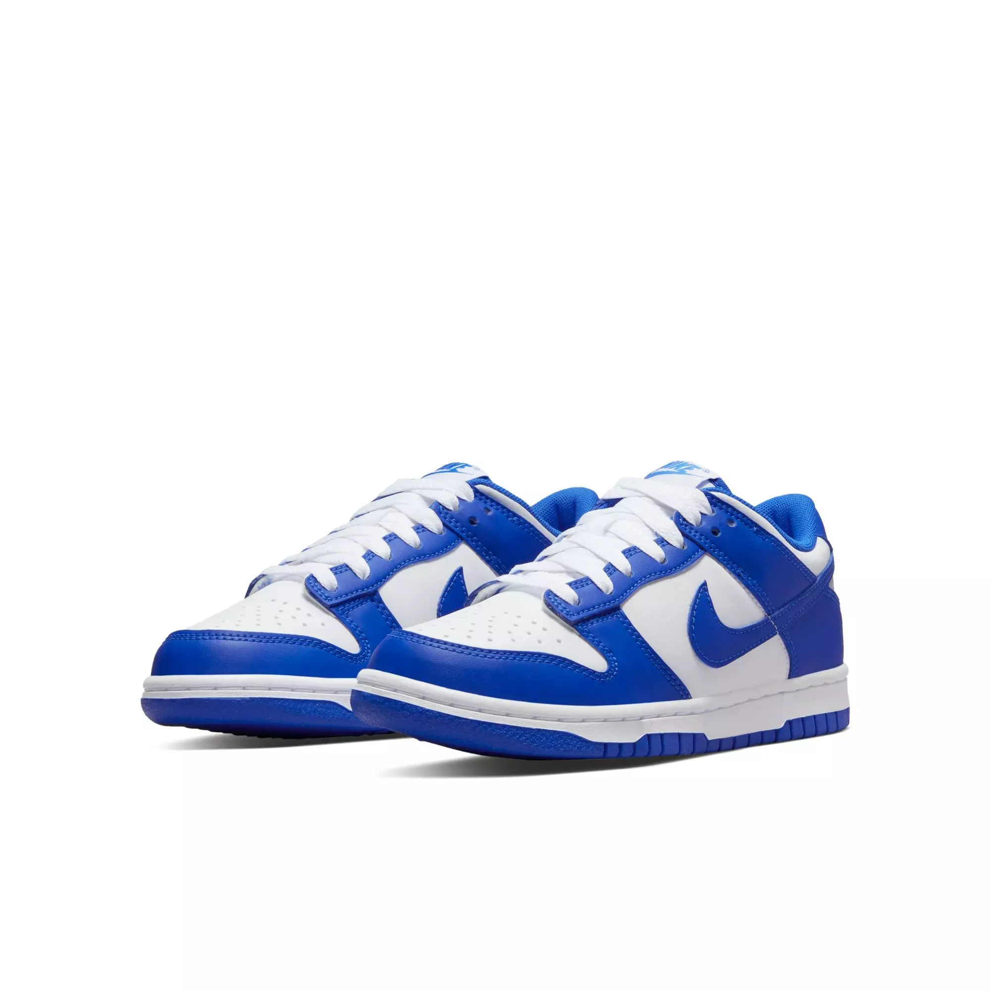 Nike Dunk Low "Racer Blue/White" Grade School Boys' Shoe - BLUE/WHITE