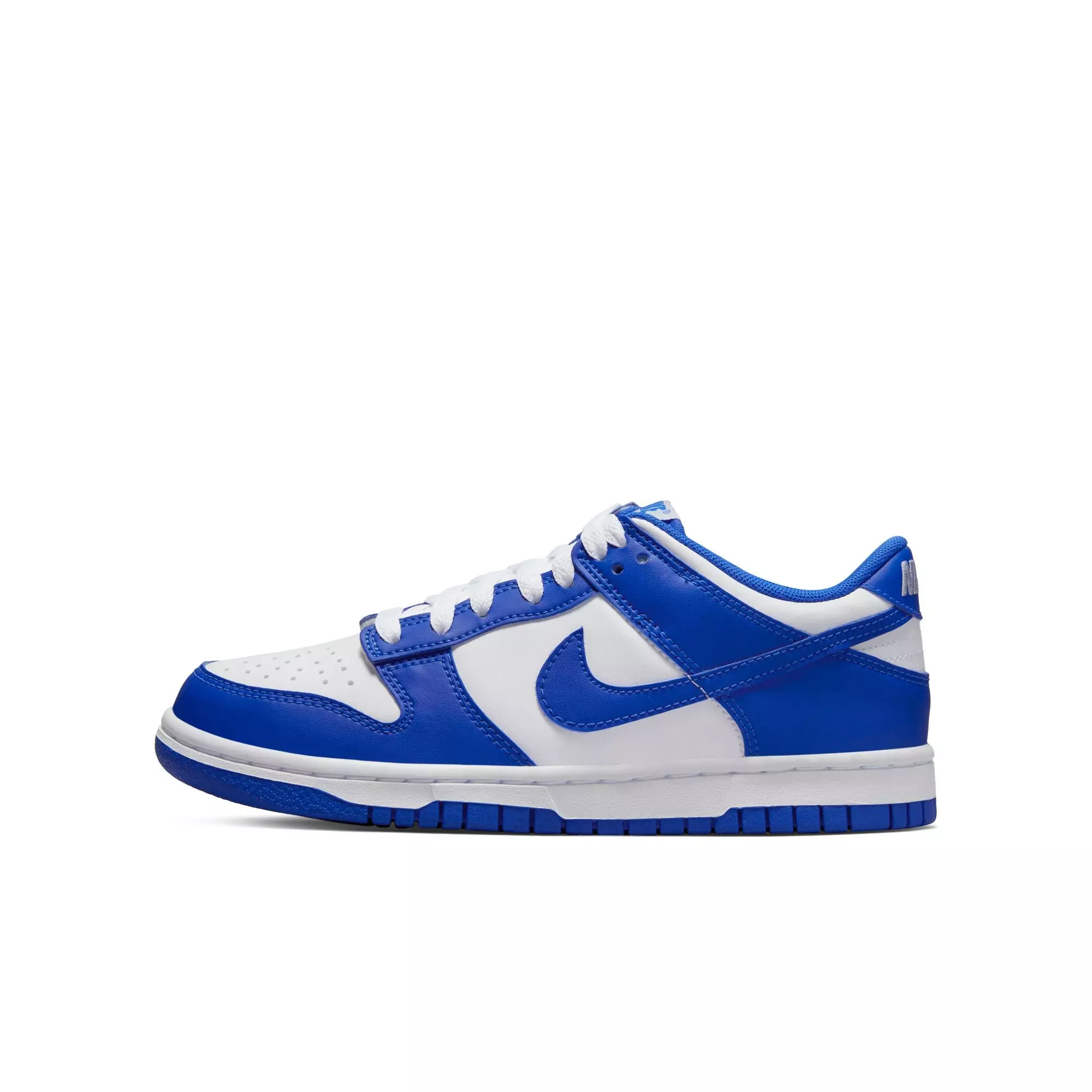 Nike Dunk Low "Racer Blue/White" Grade School Boys' Shoe - BLUE/WHITE