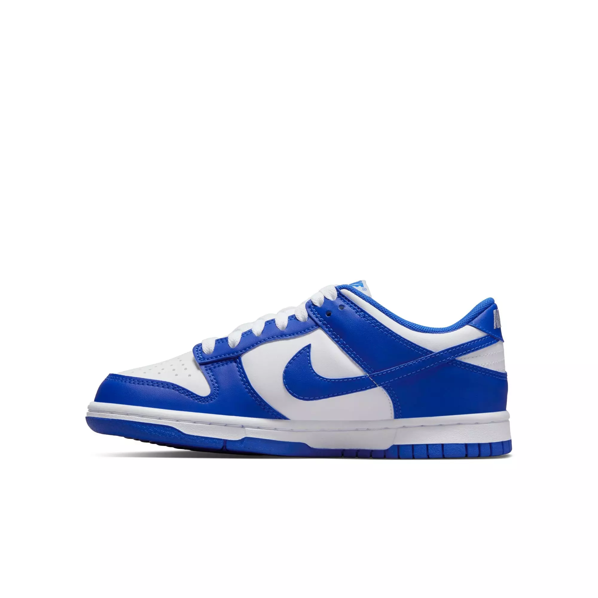 Nike Dunk Low "Racer Blue/White" Grade School Boys' Shoe - BLUE/WHITE