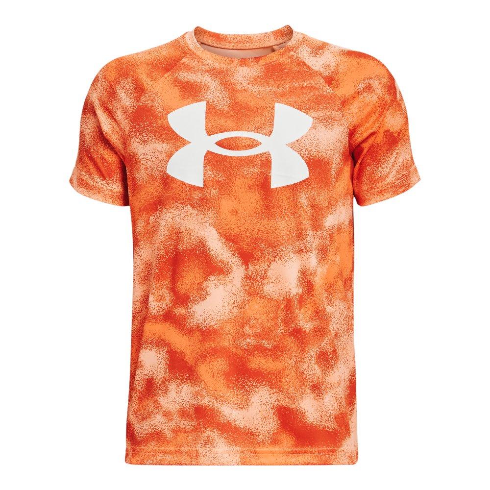 Under Armour Big Boys' Tech Big Logo Tee-Orange - ORANGE Thumbnail View 1