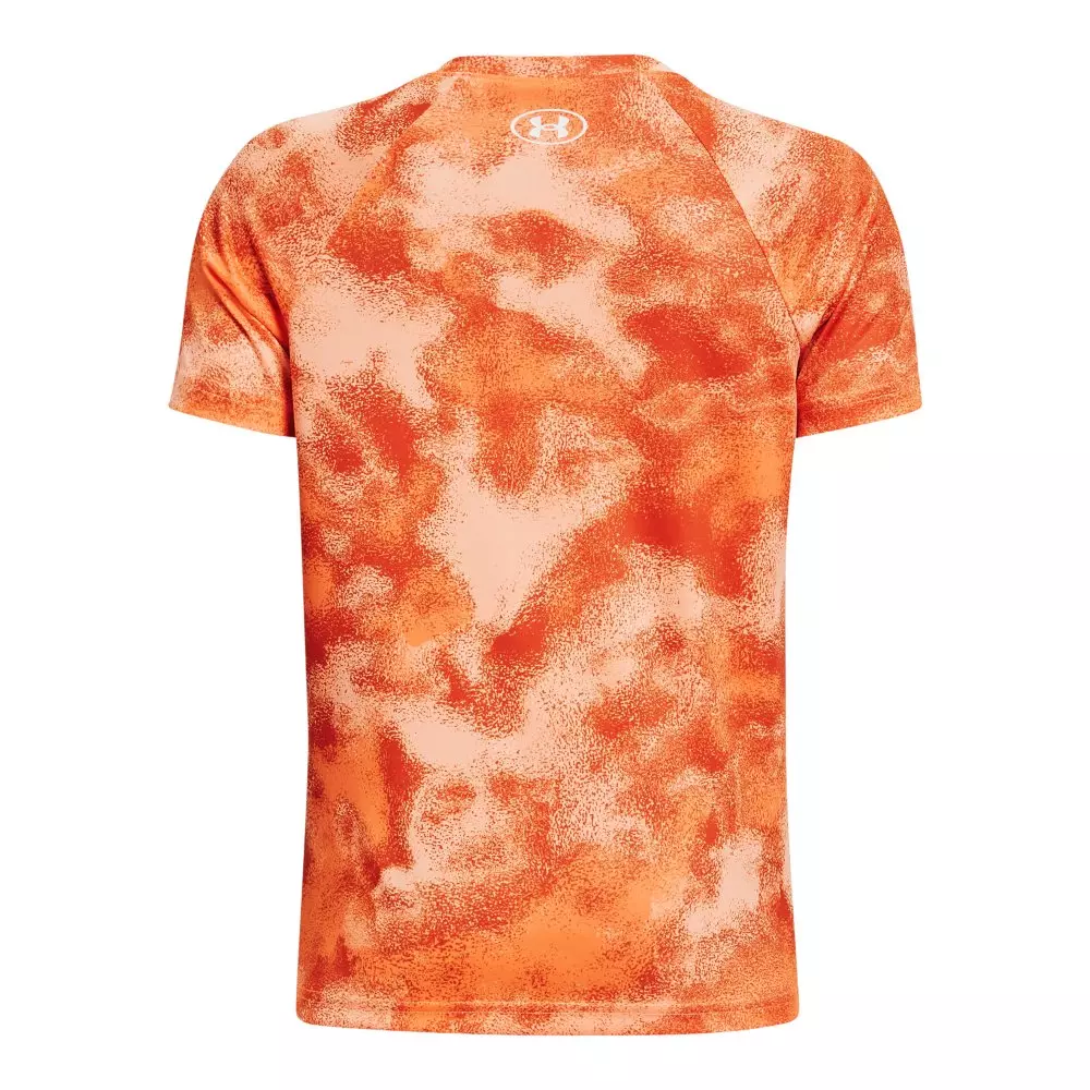 Under Armour Big Boys' Tech Big Logo Tee-Orange - ORANGE