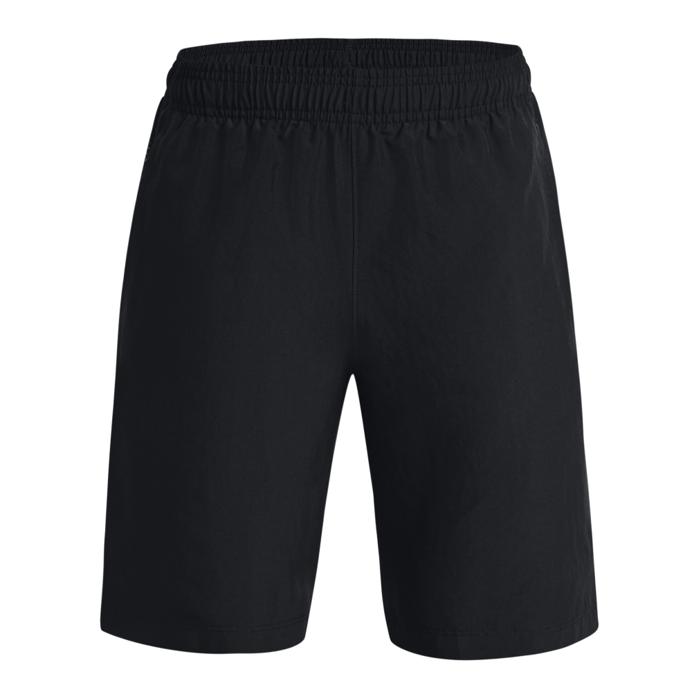 Under Armour Big Boys' Woven Graphic Shorts-Black/Orange - BLACK/ORANGE Thumbnail View 1