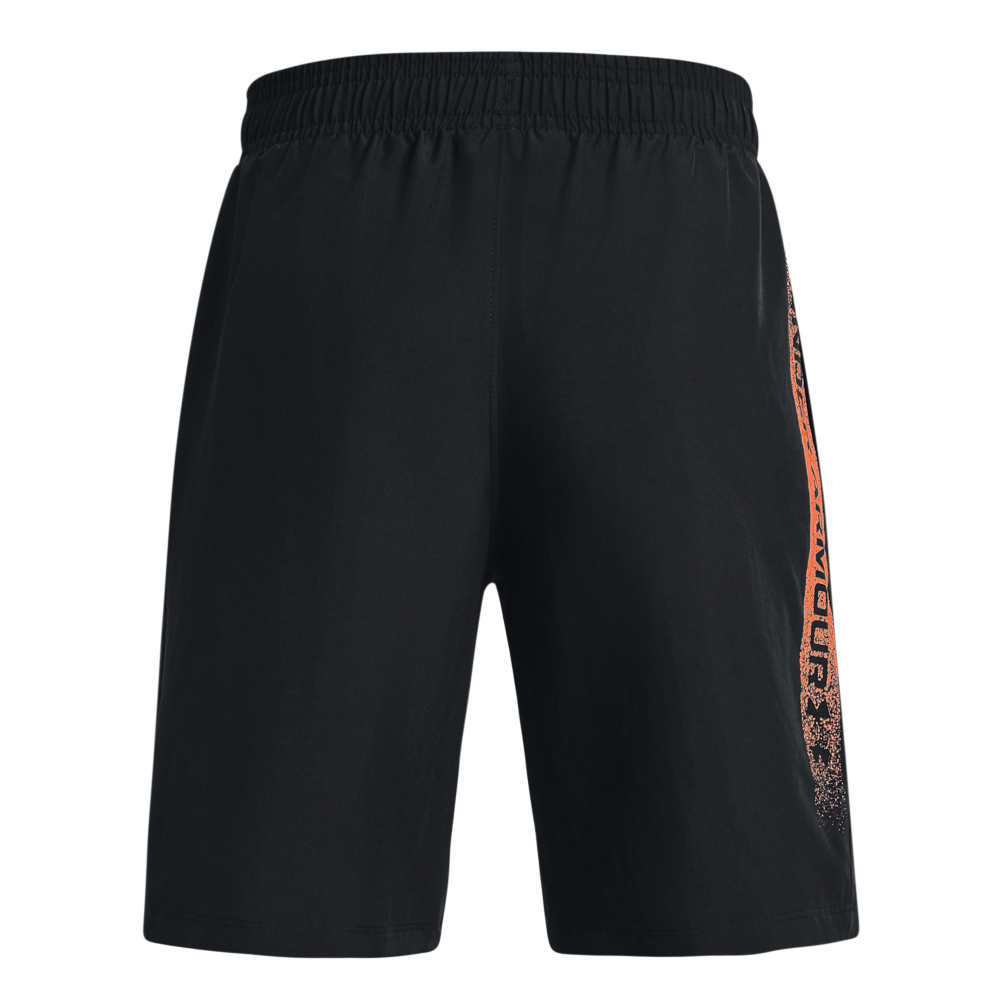 Under Armour Big Boys' Woven Graphic Shorts-Black/Orange - BLACK/ORANGE Thumbnail View 2