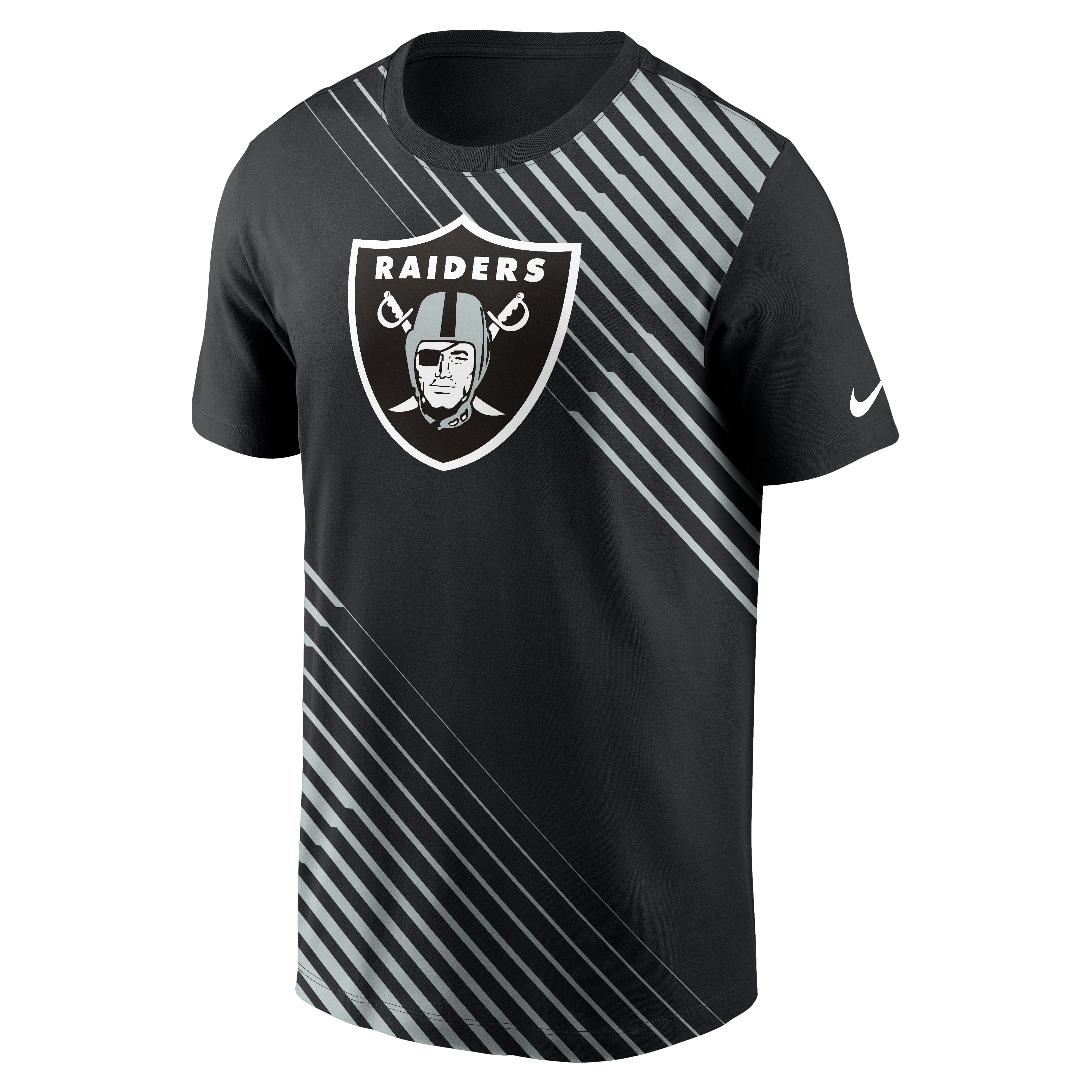 Nike Men's Las Vegas Raiders NFL Yardline Short Sleeve Tee - BLACK Thumbnail View 1