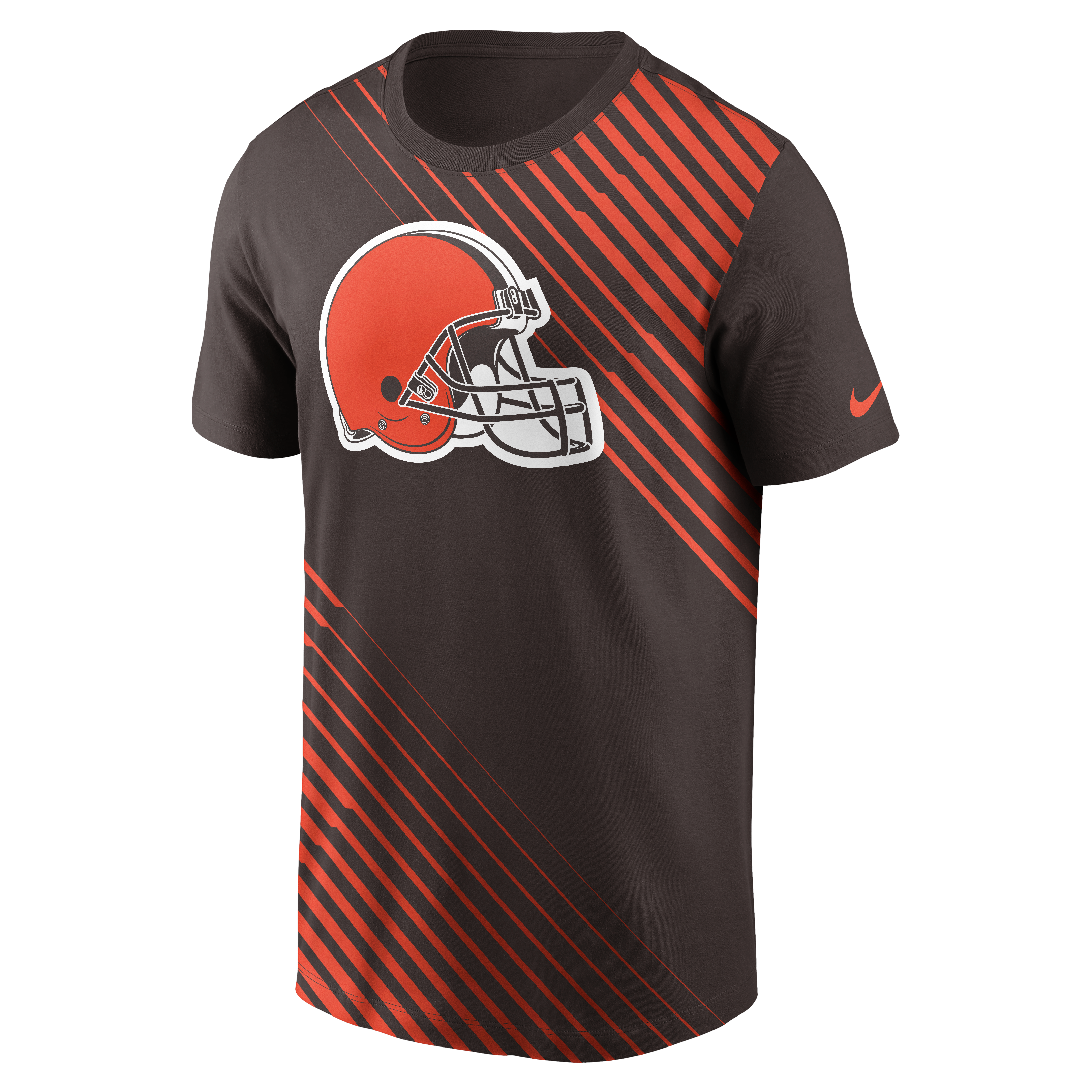Nike Men's Cleveland Browns NFL Yardline Short Sleeve Tee - BROWN Thumbnail View 1