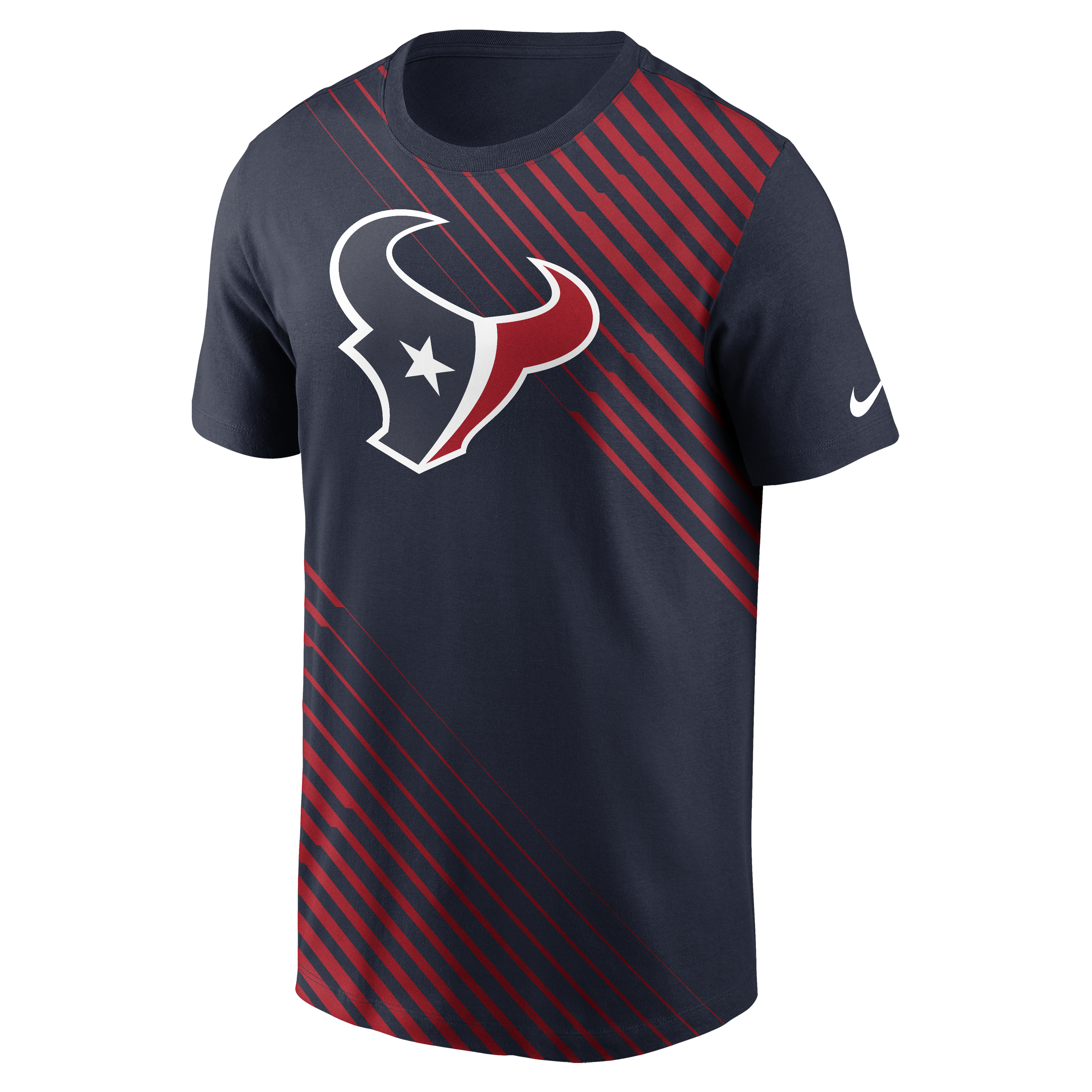 Nike Men's Houston Texans NFL Yardline Short Sleeve Tee - NAVY Thumbnail View 1