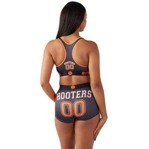 PSD Women's Hooters Sports Bra-Black/Orange