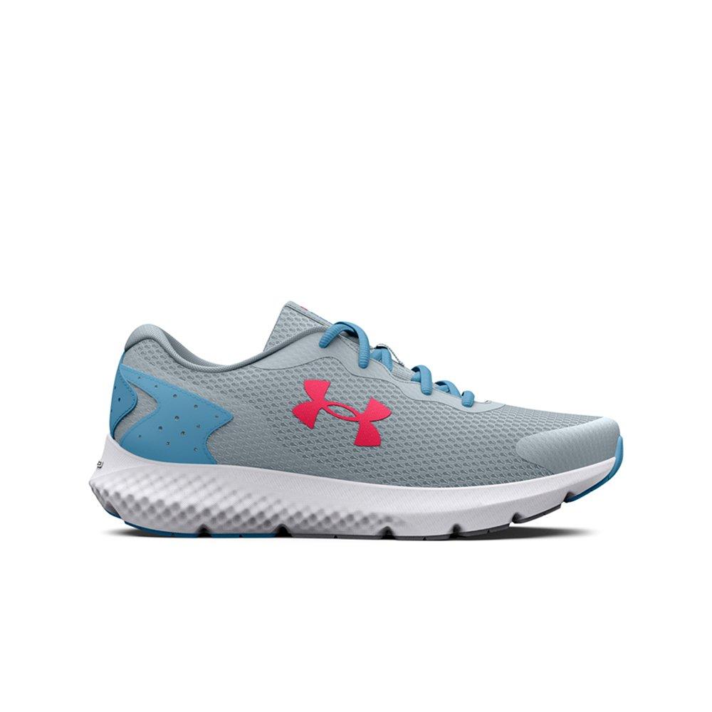 Under Armour Charged Rogue 3 "Lt Blue/White" Grade School Girls' Running Shoe - LT BLUE/WHITE Thumbnail View 1