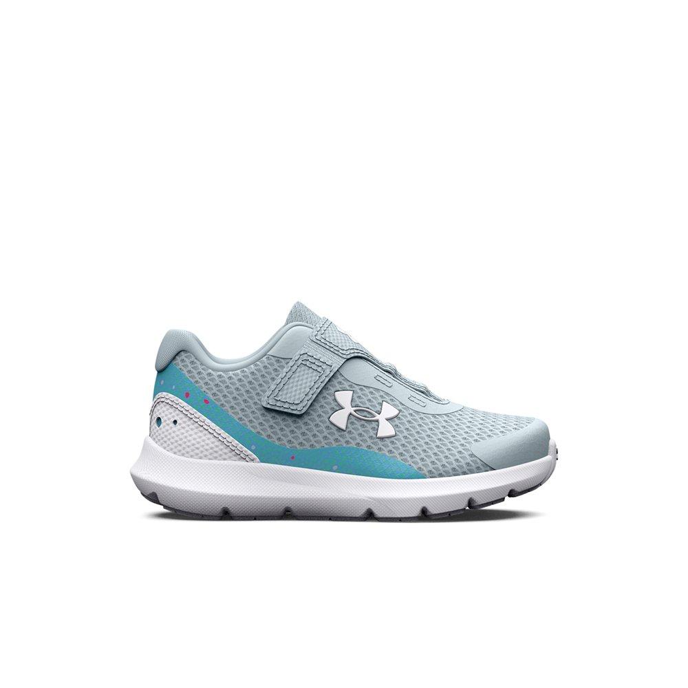 Under Armour Surge 3 "Grey/Lt Blue" Toddler Girls' Running Shoe