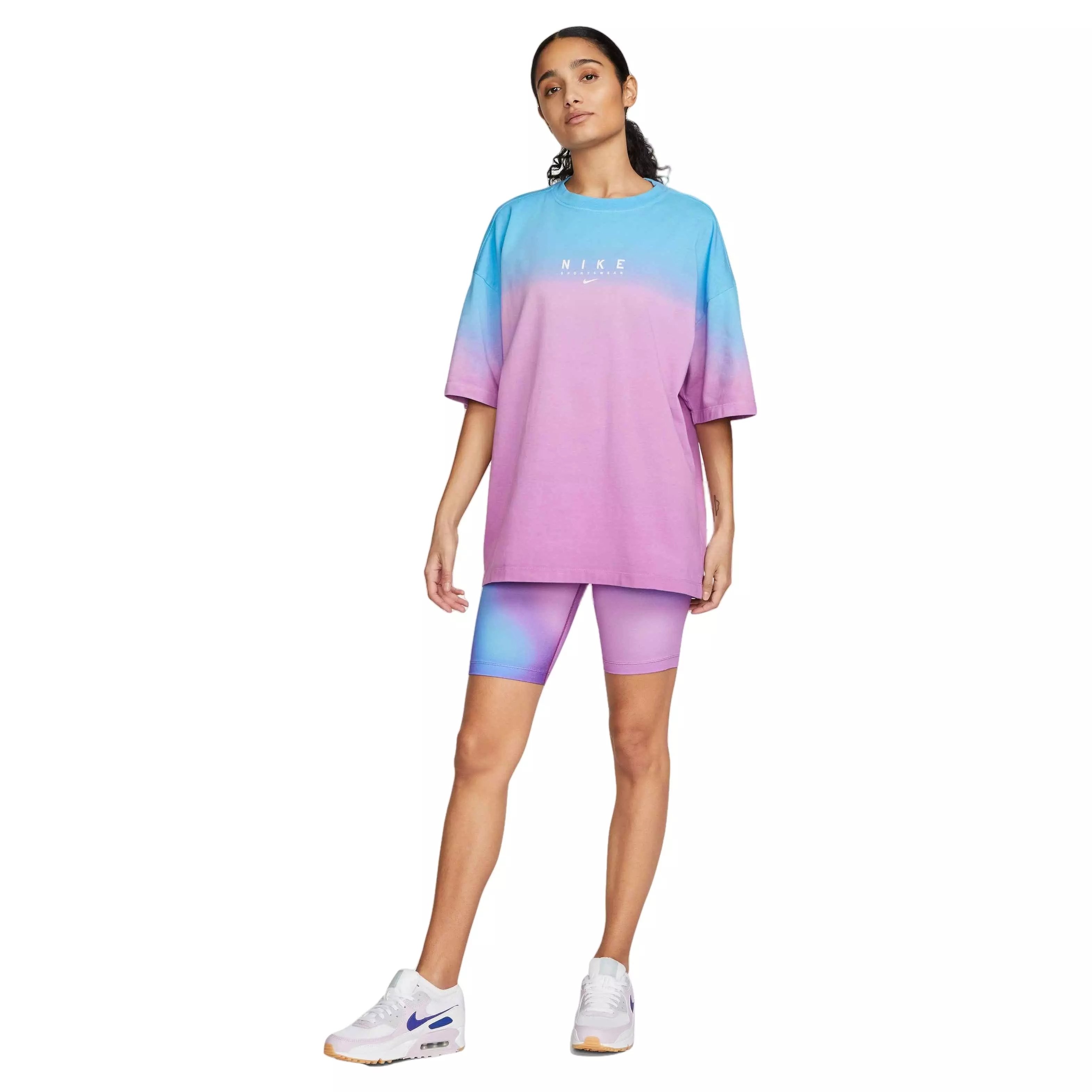 Nike Women's Sportswear Club Gel Aura Max Bike Shorts - MULTI-COLOR