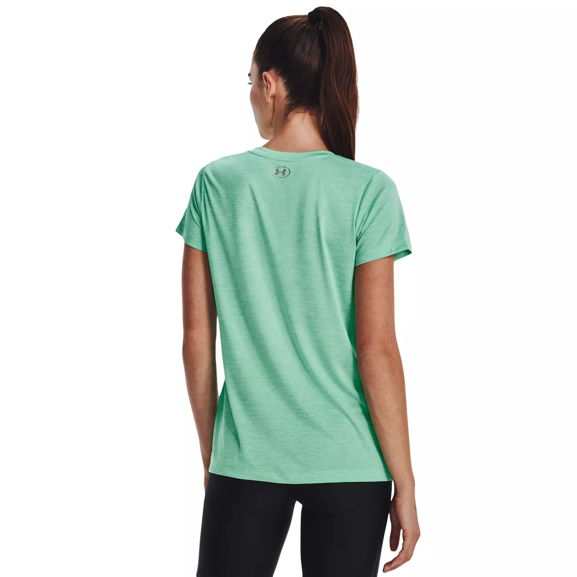 Under Armour Women's Tech Twist Tee-Green - GREEN