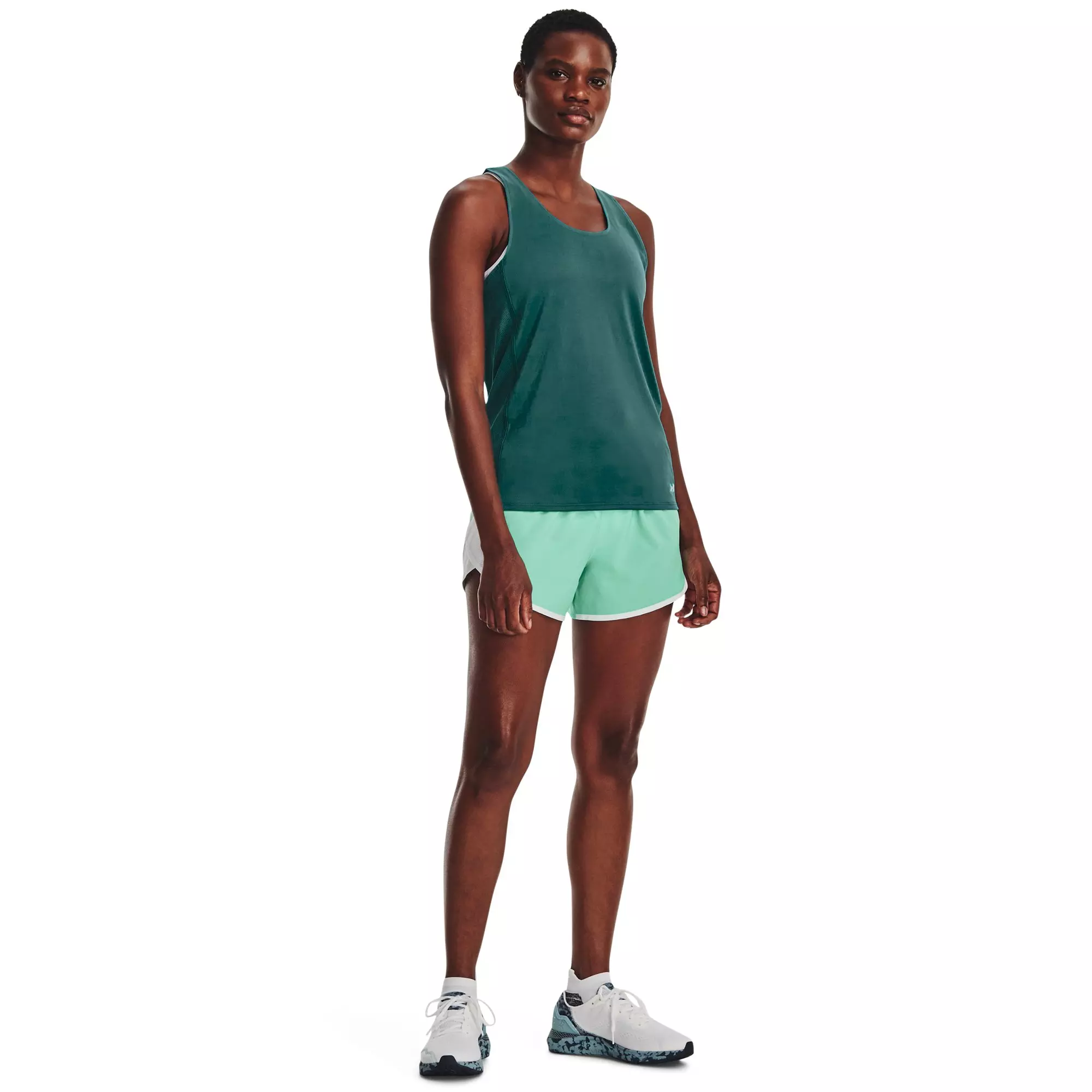 Under Armour Women's Fly-By 2.0 Shorts-Green - GREEN