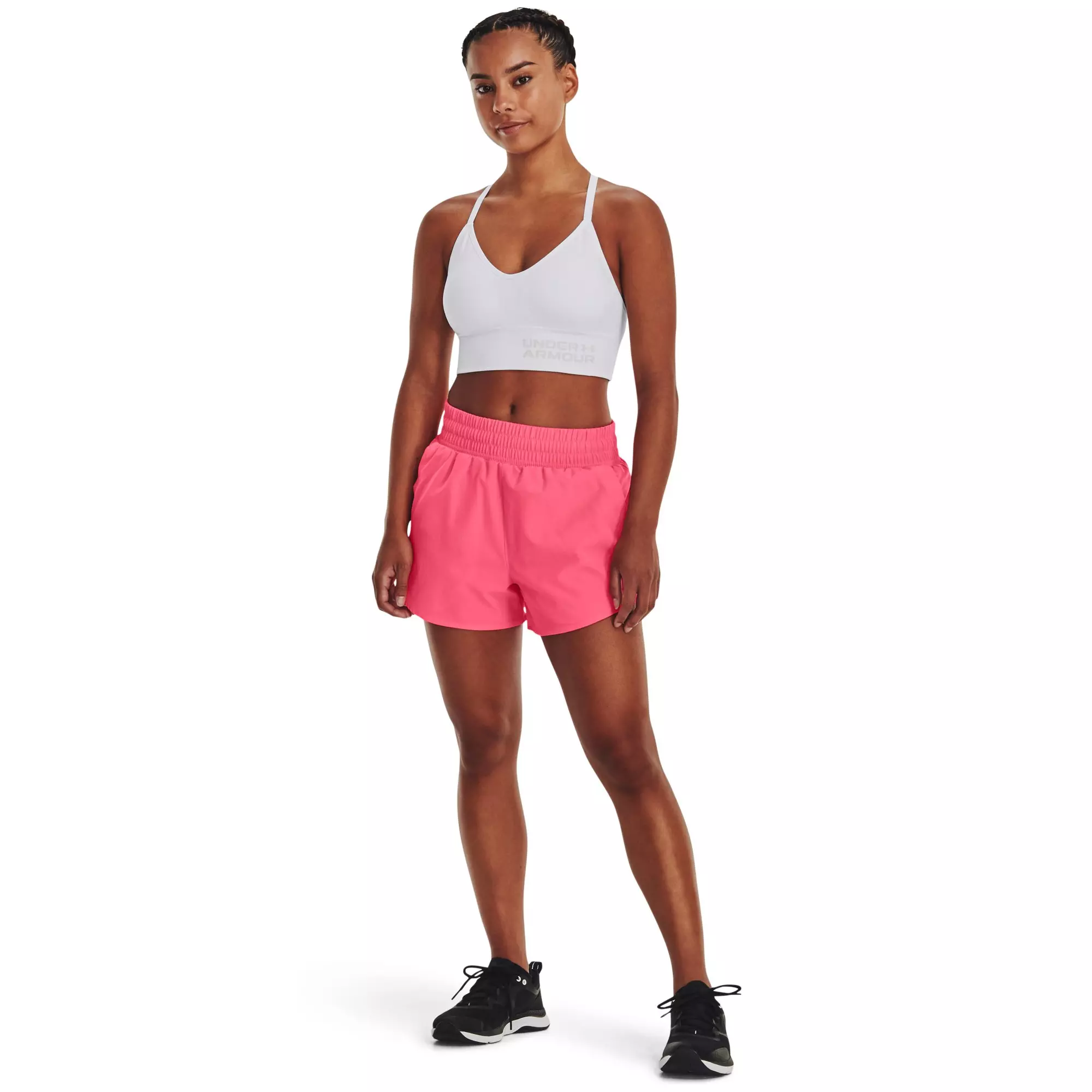 Under Armour Women's Flex Woven Shorts-Pink - PINK