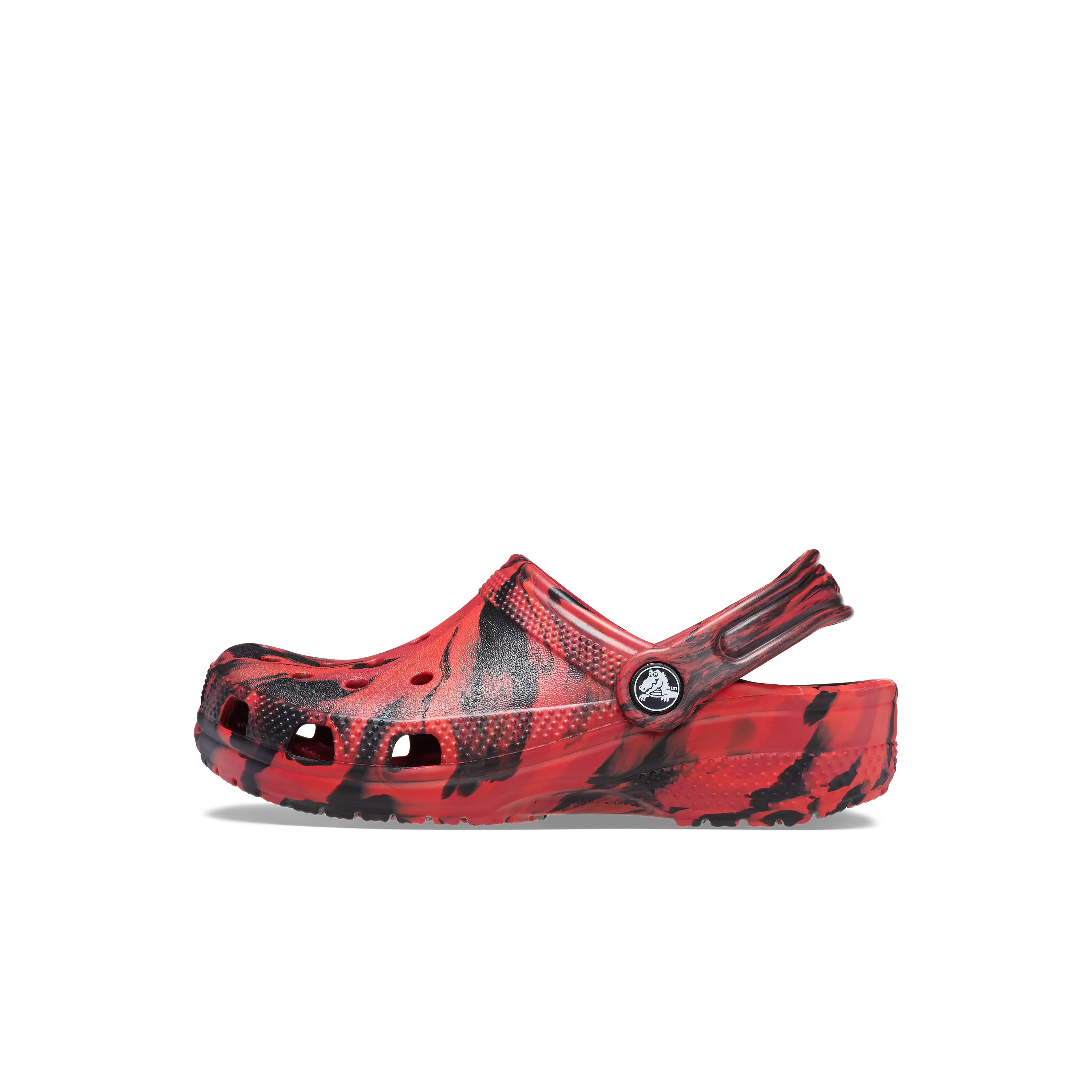 Crocs Classic Marbled "Red/Black" Preschool Boys' Clog - RED/BLACK
