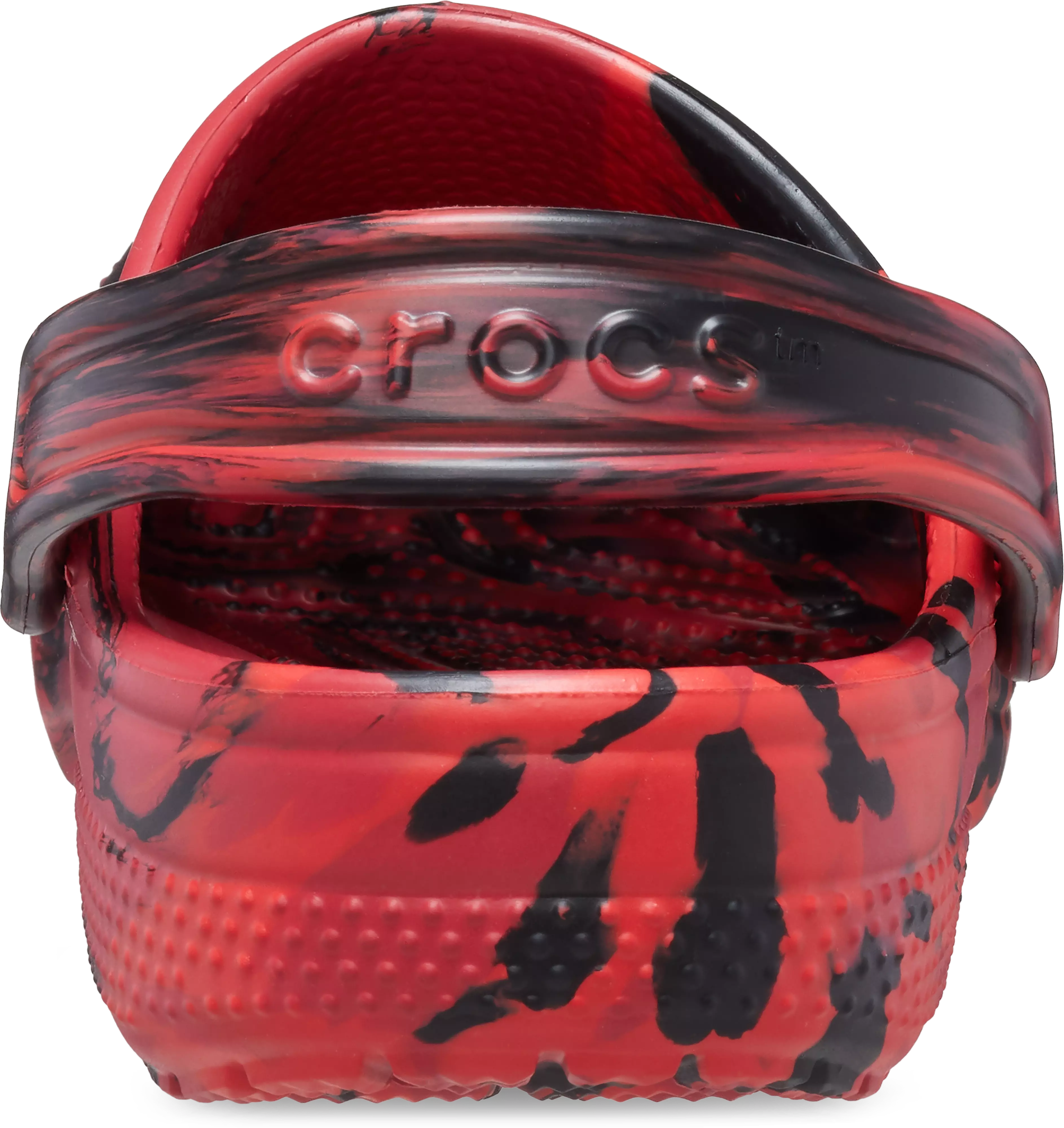 Crocs Classic Marbled "Red/Black" Preschool Boys' Clog - RED/BLACK