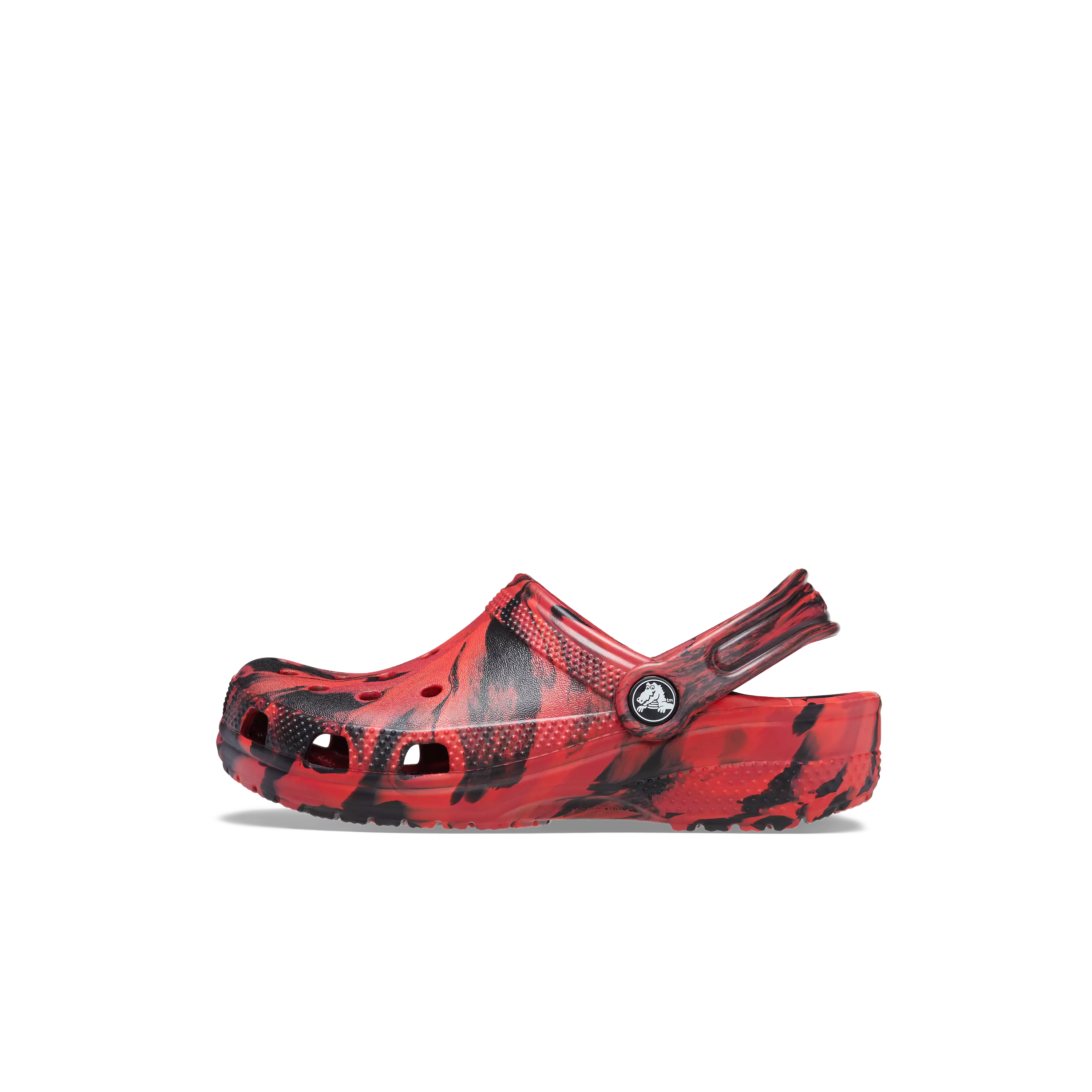 Crocs Classic Marbled "Red/Black" Toddler Boys' Clog - RED/BLACK