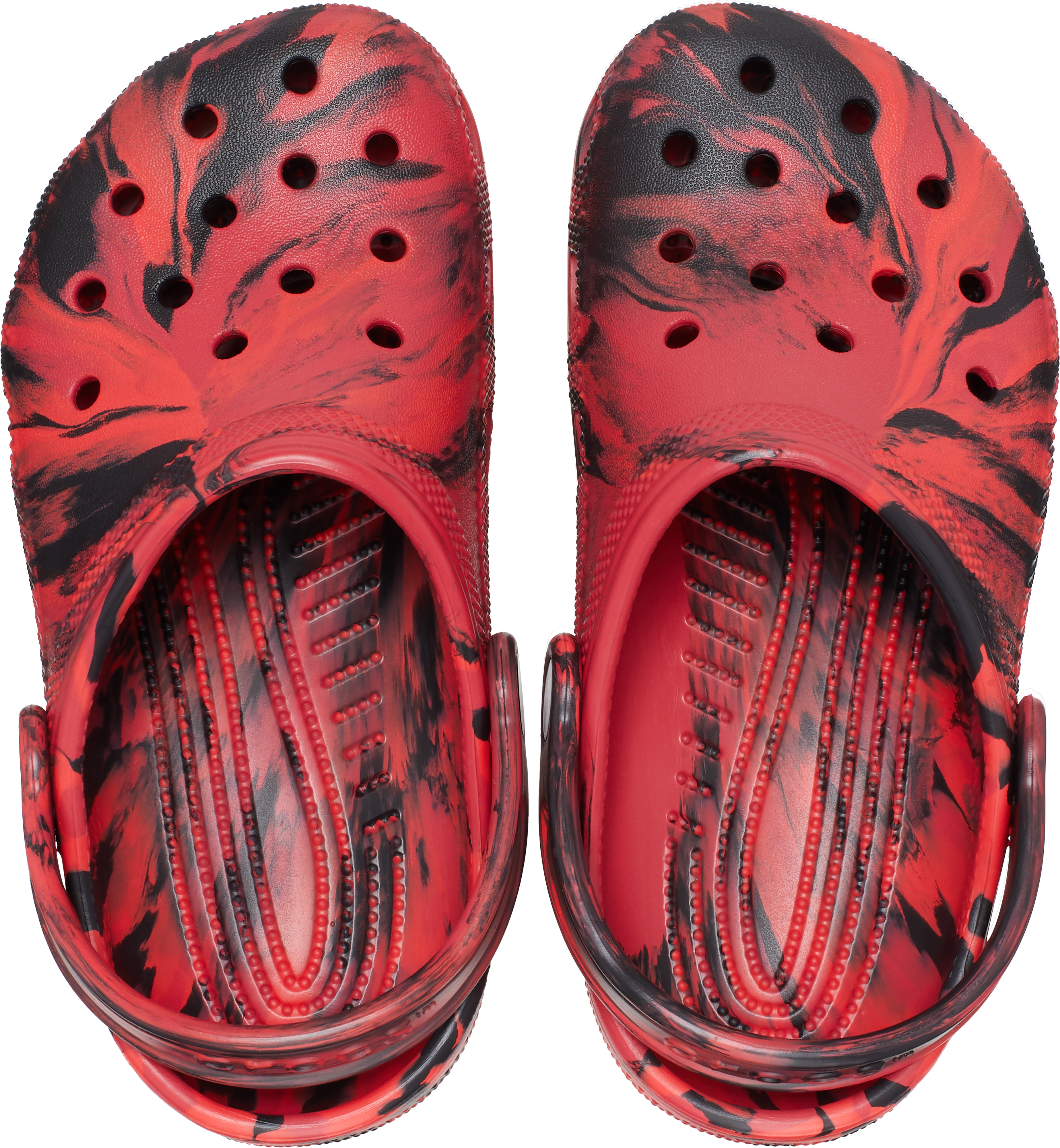 Crocs Classic Marbled "Red/Black" Toddler Boys' Clog